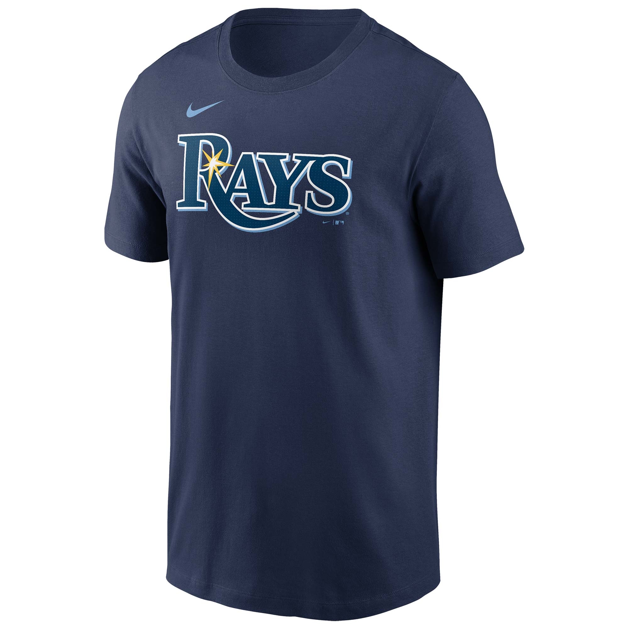 Tampa Bay Rays Fuse Wordmark Nike MLB T-Shirt Navy