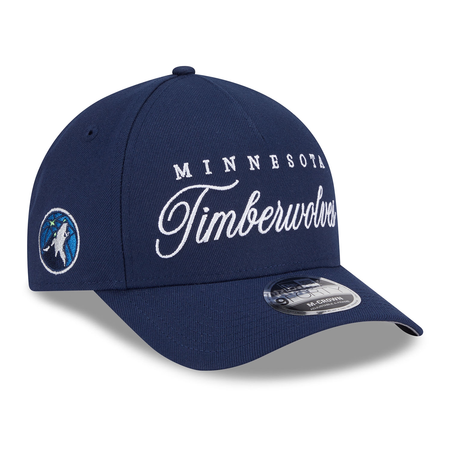 Minnesota Timberwolves 2025 NBA Draft 9FORTY M-Crown A-Frame Snapback Cap Navy