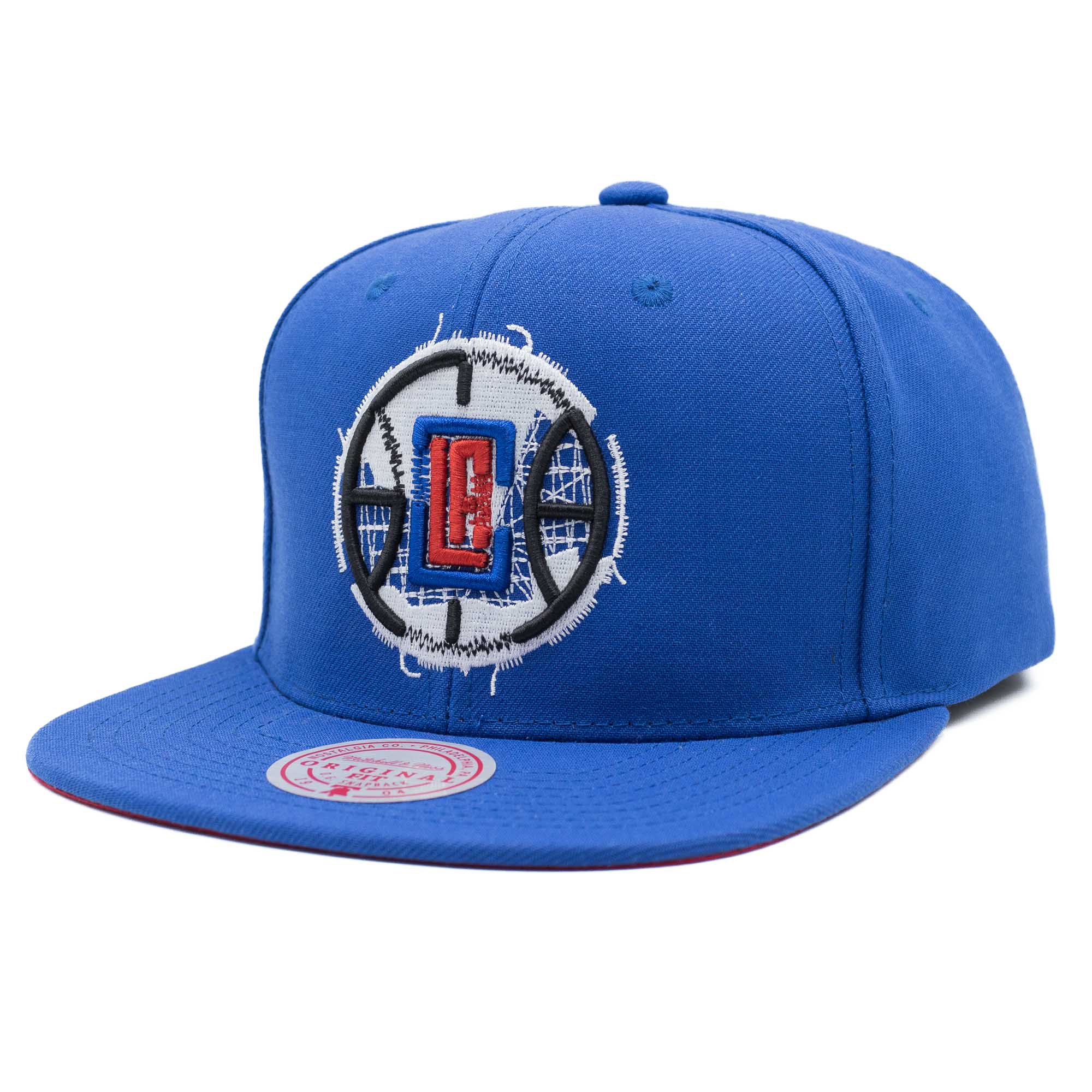 Los Angeles Clippers Embroidery Glitch Mitchell & Ness Snapback NBA Cap Blau