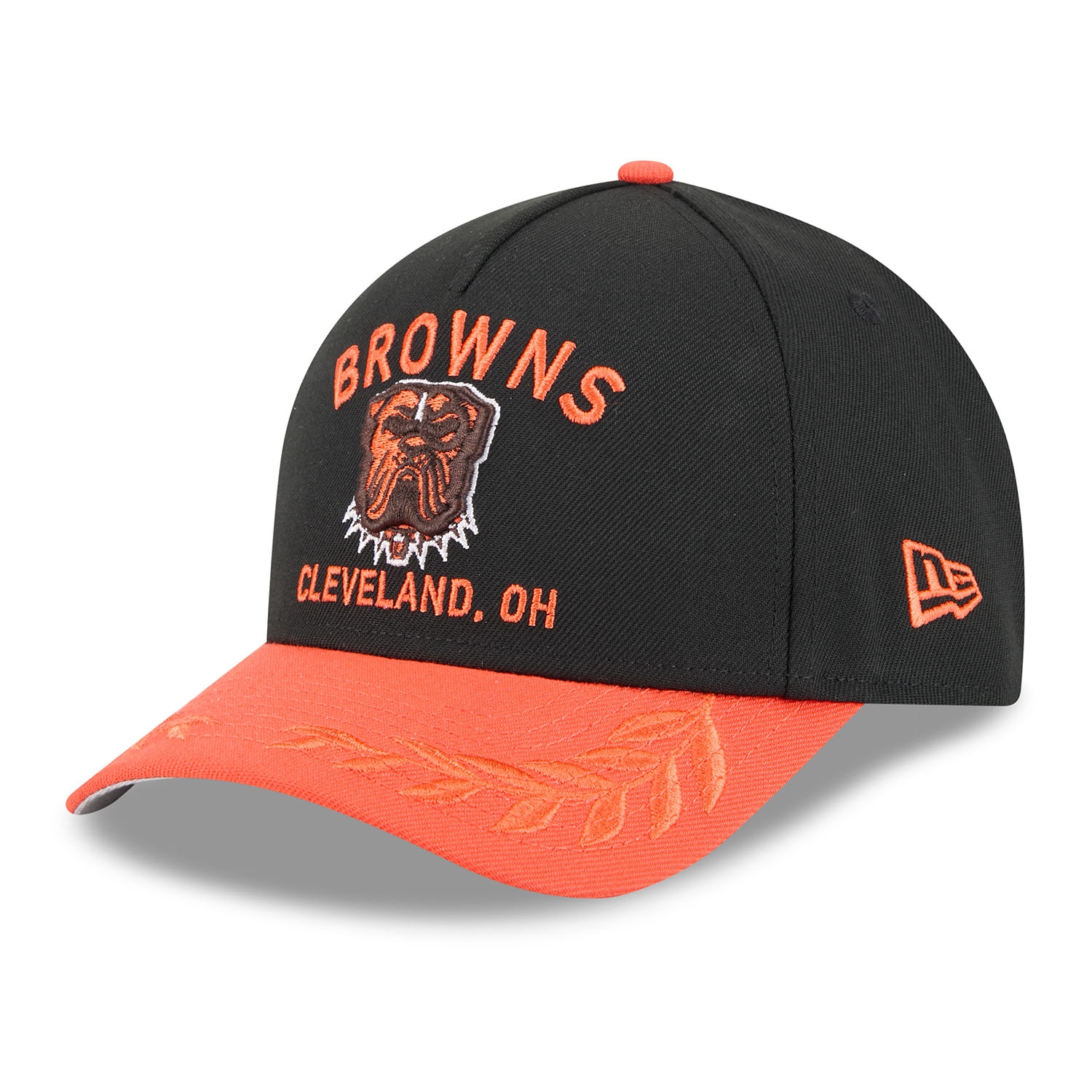 Cleveland Browns 2025 NFL Draft 9FORTY M-Crown A-Frame Snapback Cap Schwarz