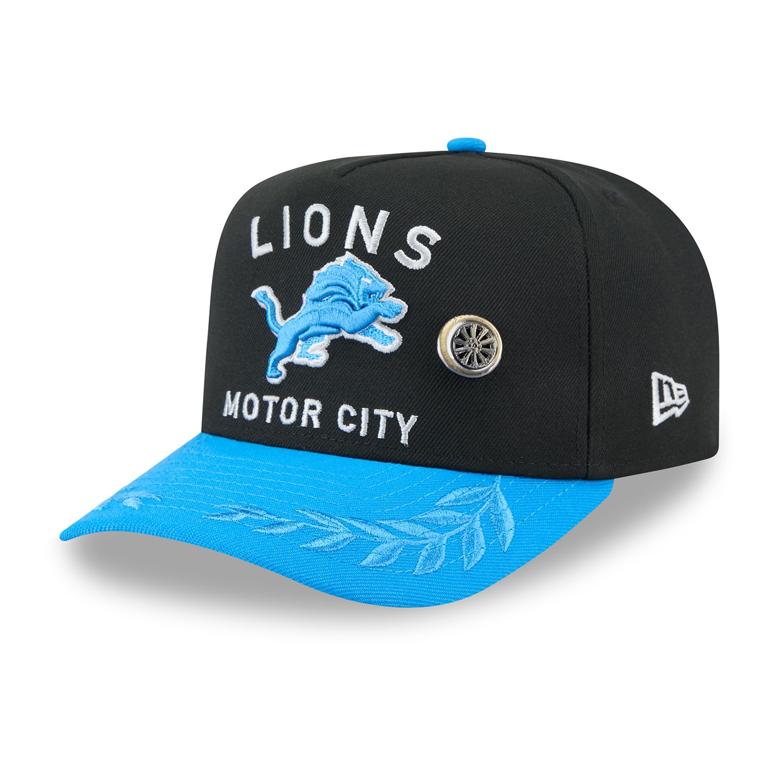 Detroit Lions 2025 NFL Draft New Era 59FIFTY A-Frame Fitted Cap Schwarz