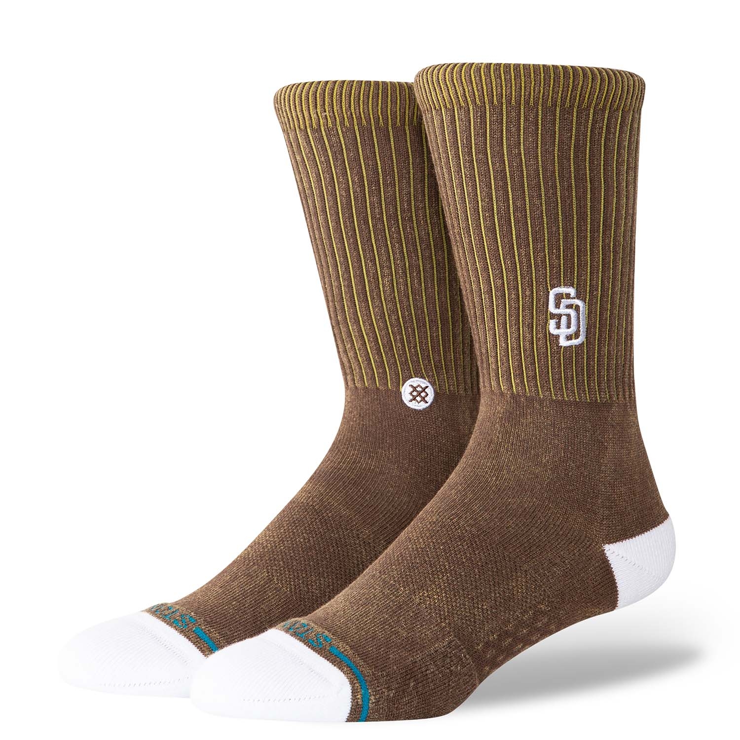 San Diego Padres Bags Stance MLB Crew Socks Brown
