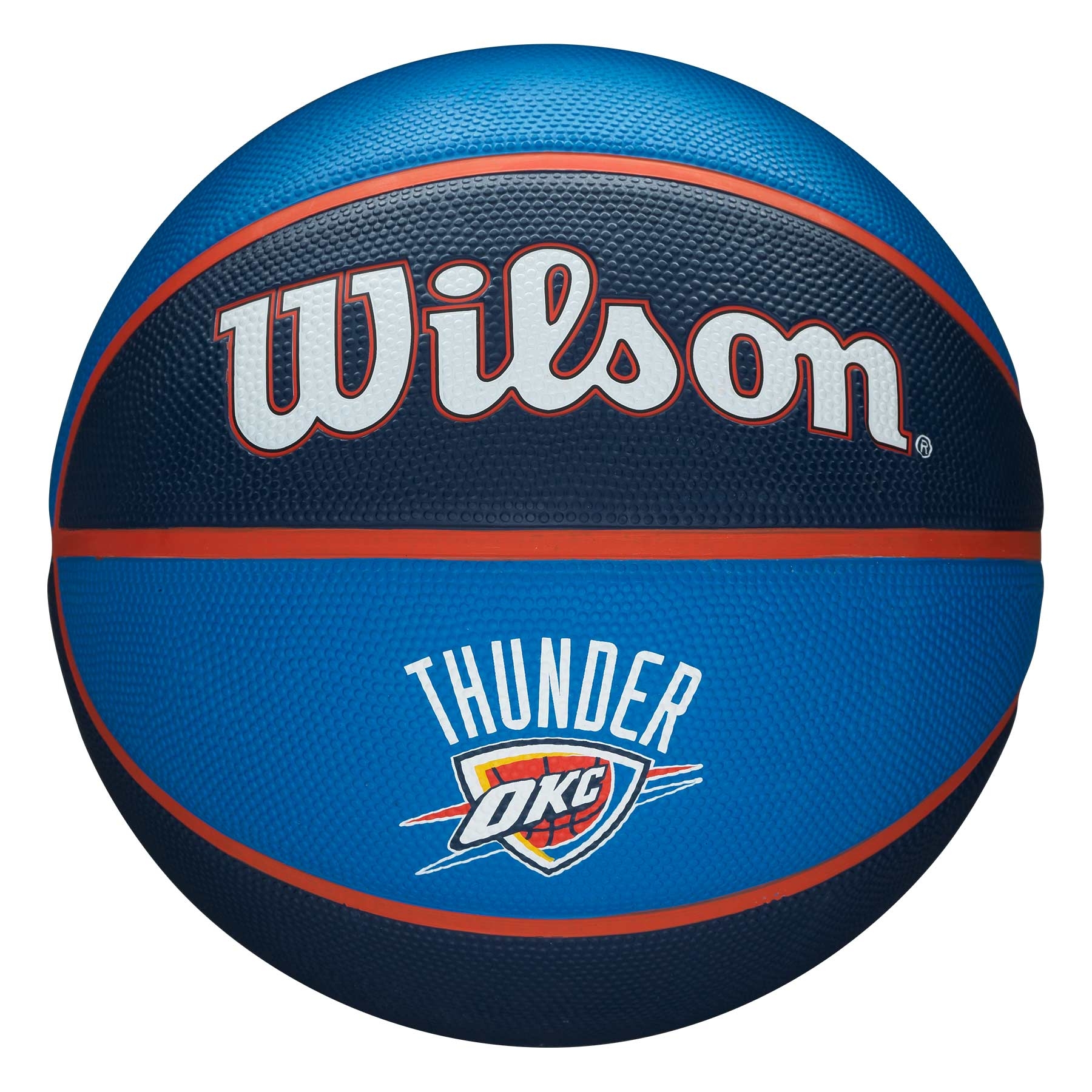 Oklahoma City Thunder Team Tribute Wilson NBA Basketball (Size 7)