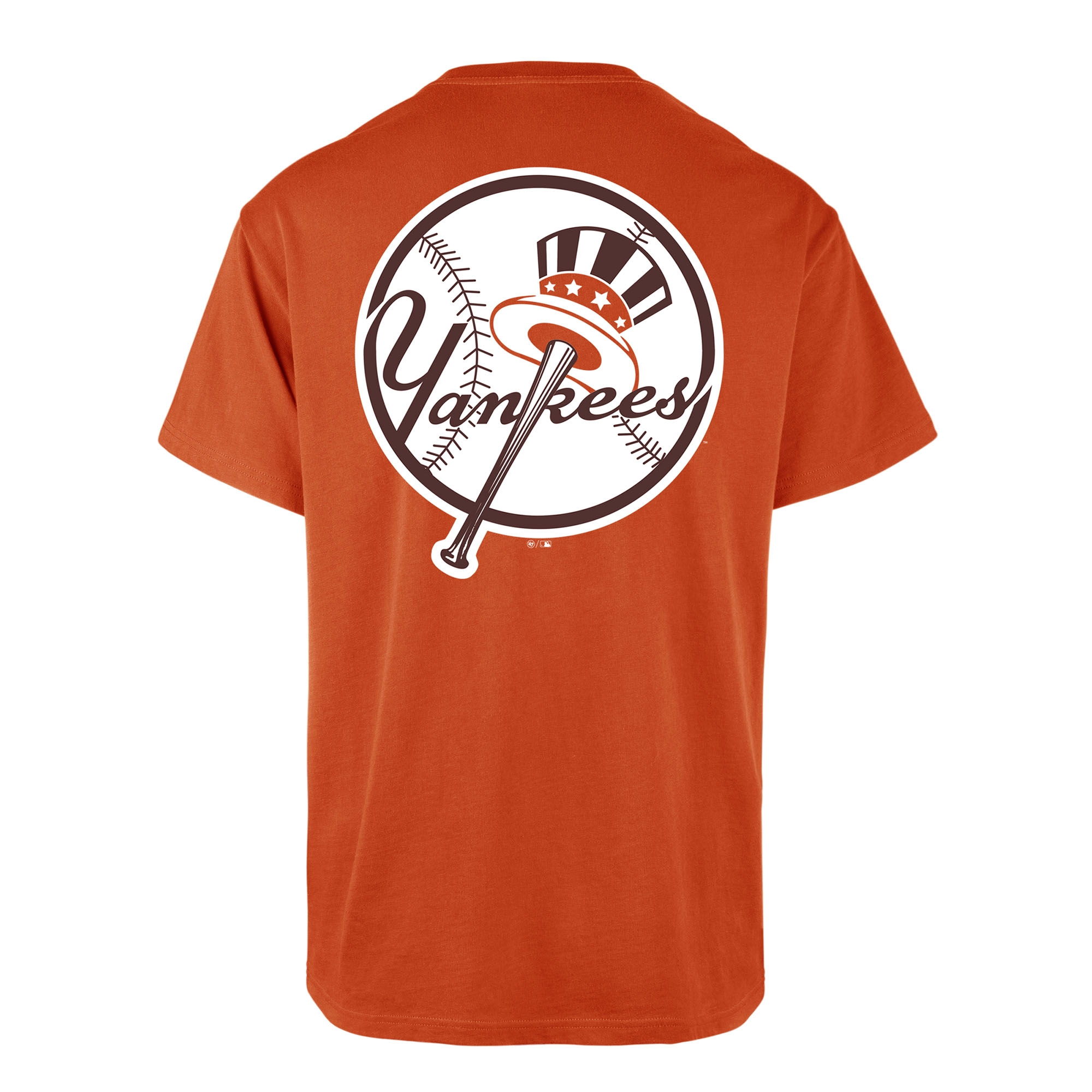New York Yankees Alternate Logo Backer '47 Echo MLB T-Shirt Clay