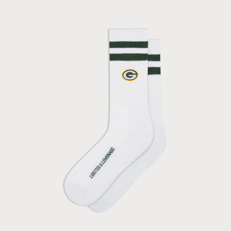 Green Bay Packers L&L '90 Classics NFL Crew Socken Weiß