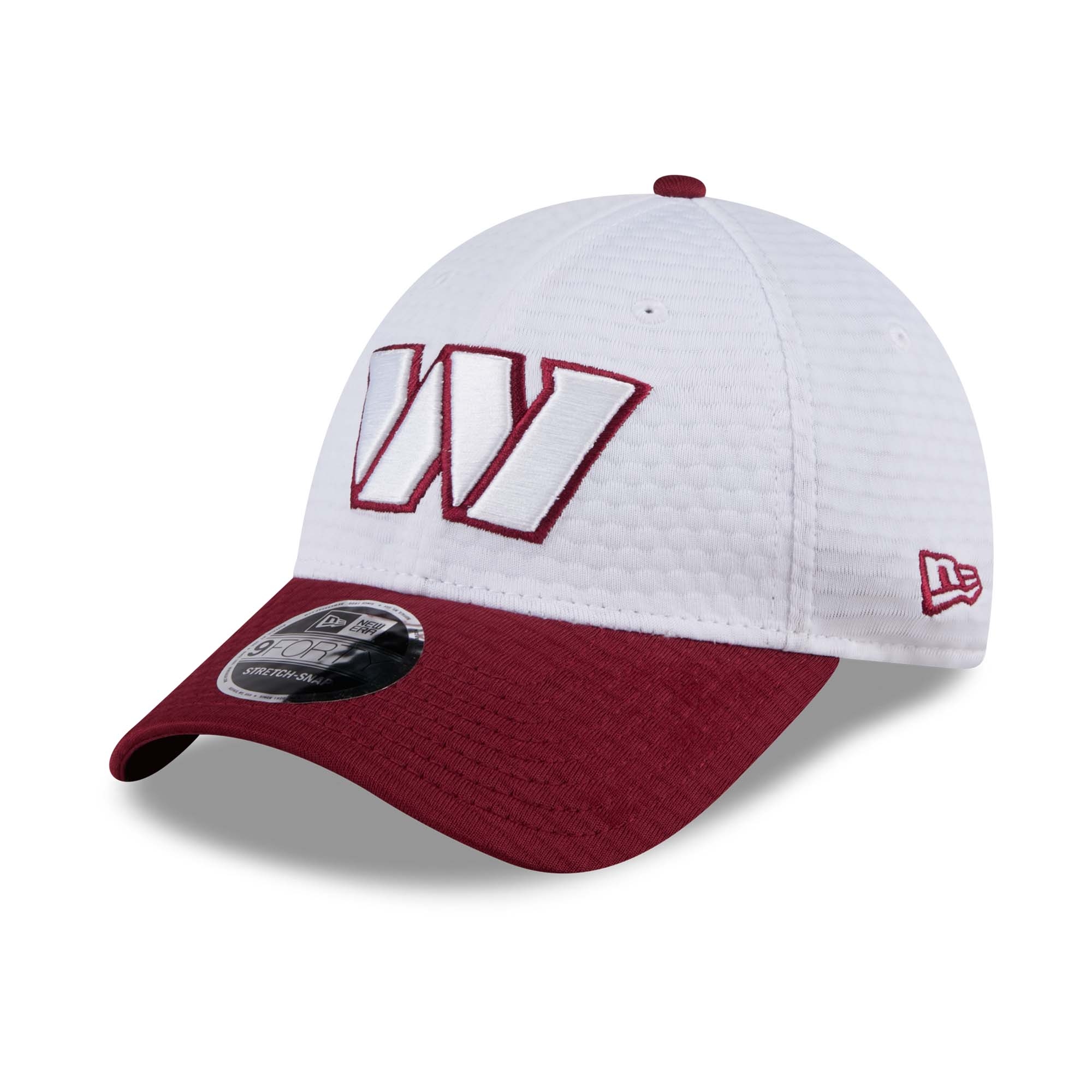 Washington Commanders 2024 NFL Training Camp New Era Stretch-Snap 9FORTY Cap Weiß