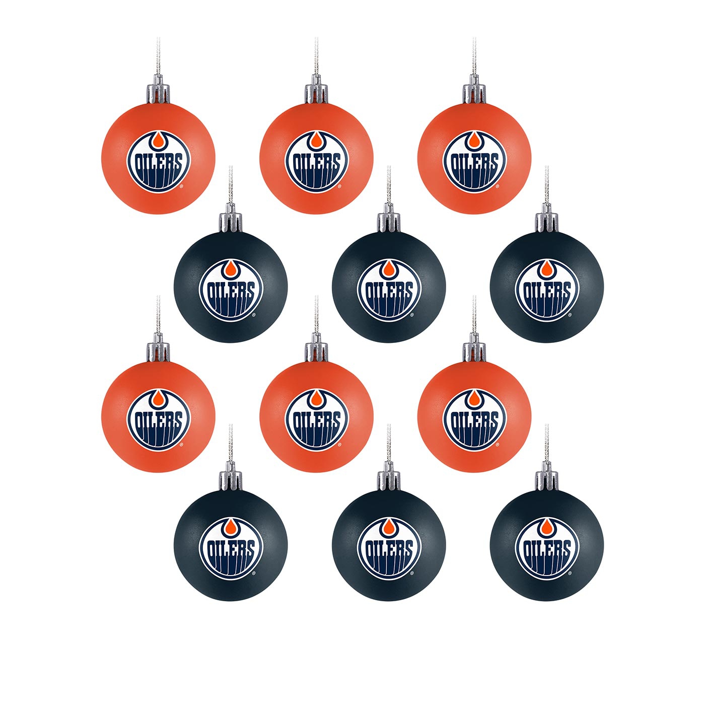Edmonton Oilers NHL Weihnachtskugeln Set (12-Teilig)