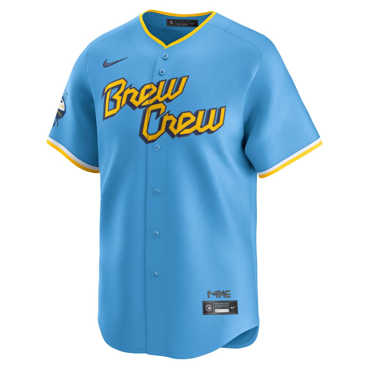 Milwaukee Brewers City Connect Nike Limited MLB Trikot Blau