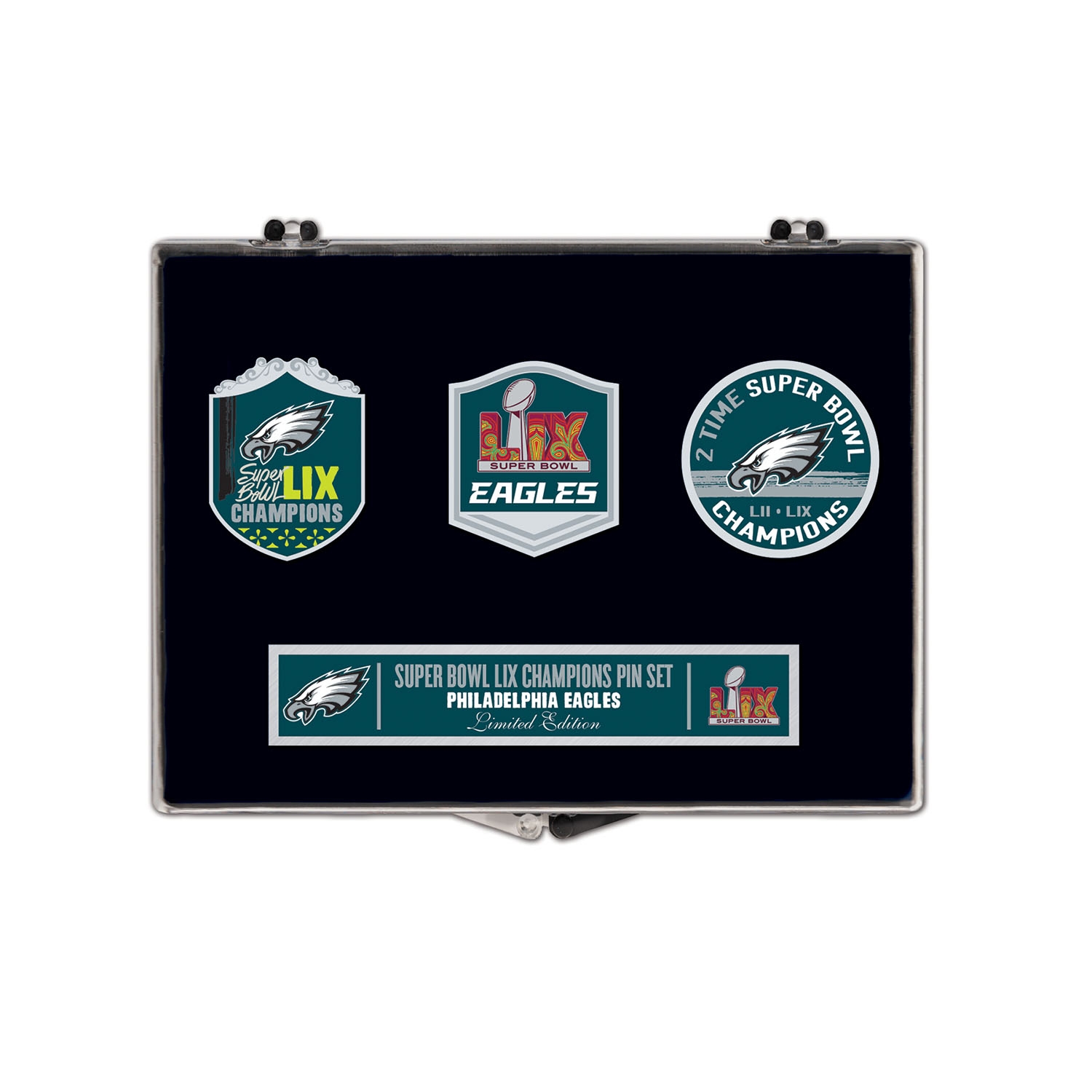 Philadelphia Eagles Super Bowl LIX Champions Collector Pin Set