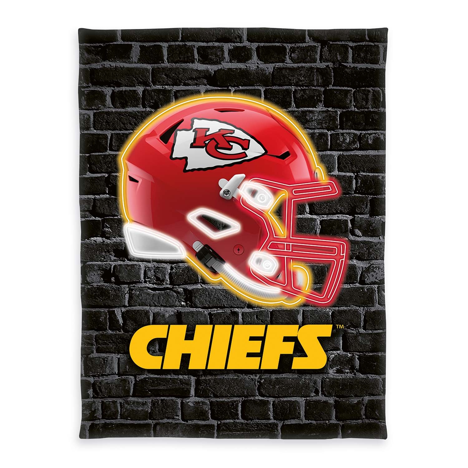 Kansas City Chiefs Wellsoft Throw Blanket Black