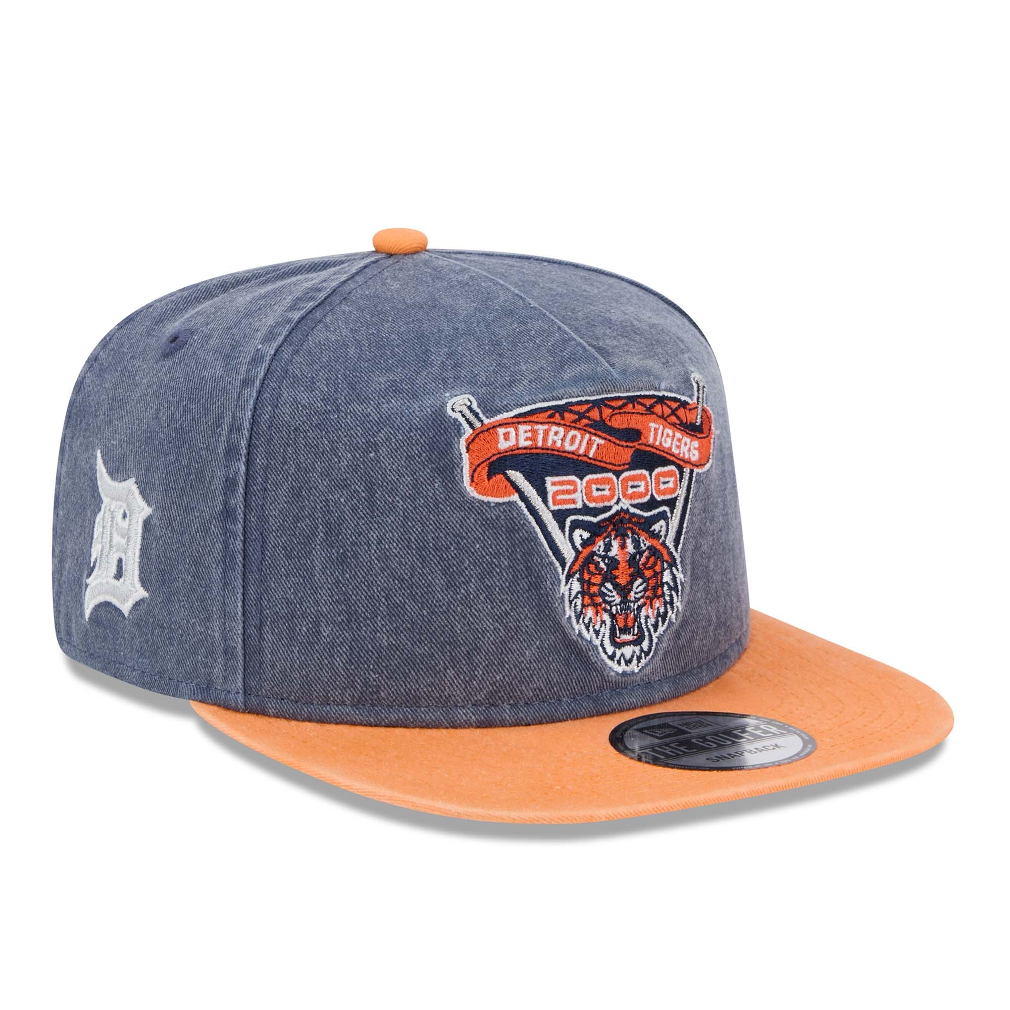 Detroit Tigers 2000 Stadium Pigment Dyed New Era Golfer Snapback MLB Cap