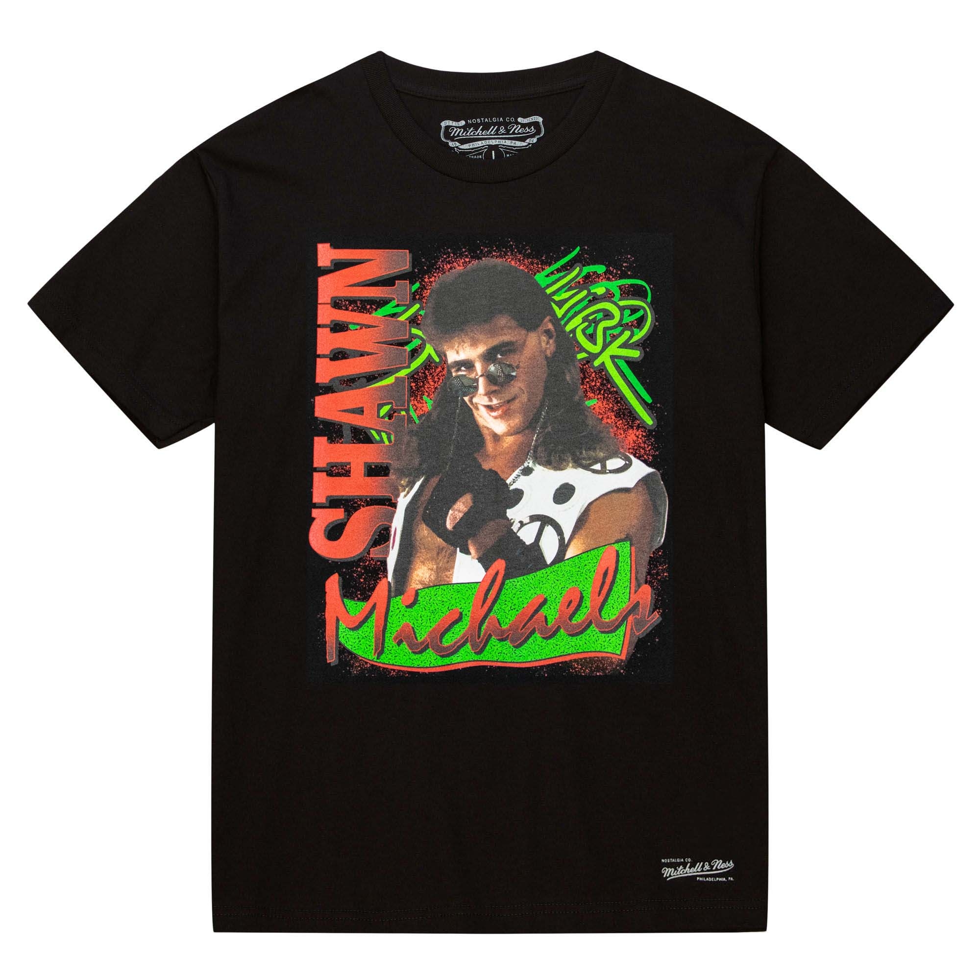 Shawn Michaels HBK Mitchell & Ness WWE Legend T-Shirt Black