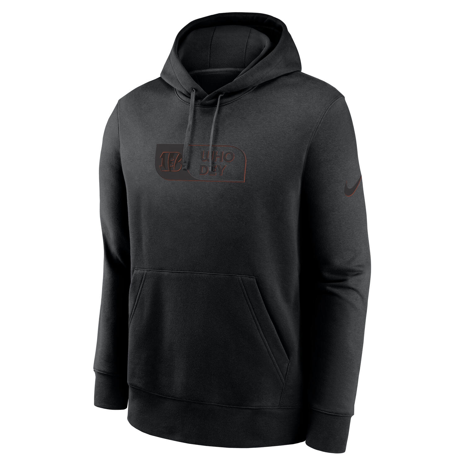 Cincinnati Bengals Black Edge Nike Club Hoodie
