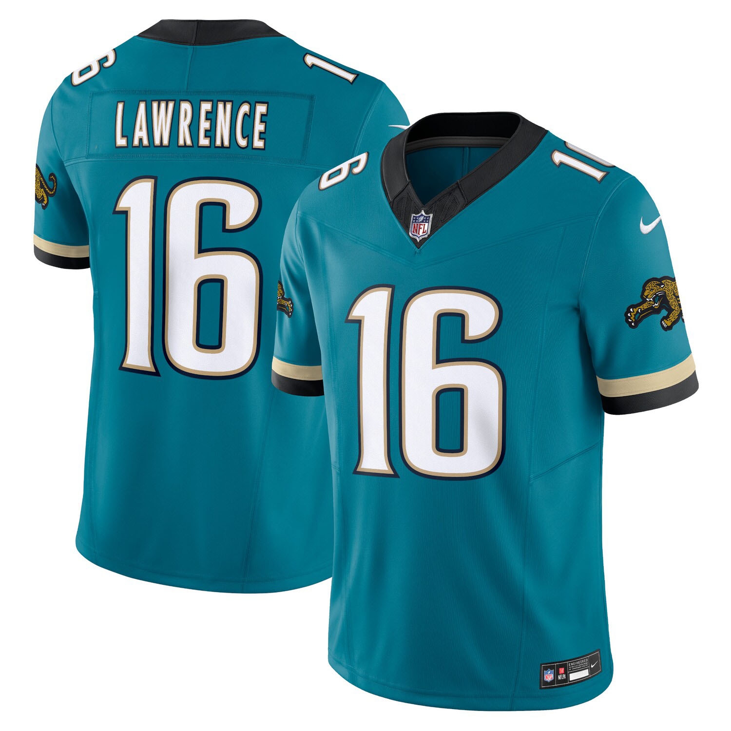 Trevor Lawrence #16 Jacksonville Jaguars Classic Nike Vapor F.U.S.E. Limited NFL Trikot Türkis