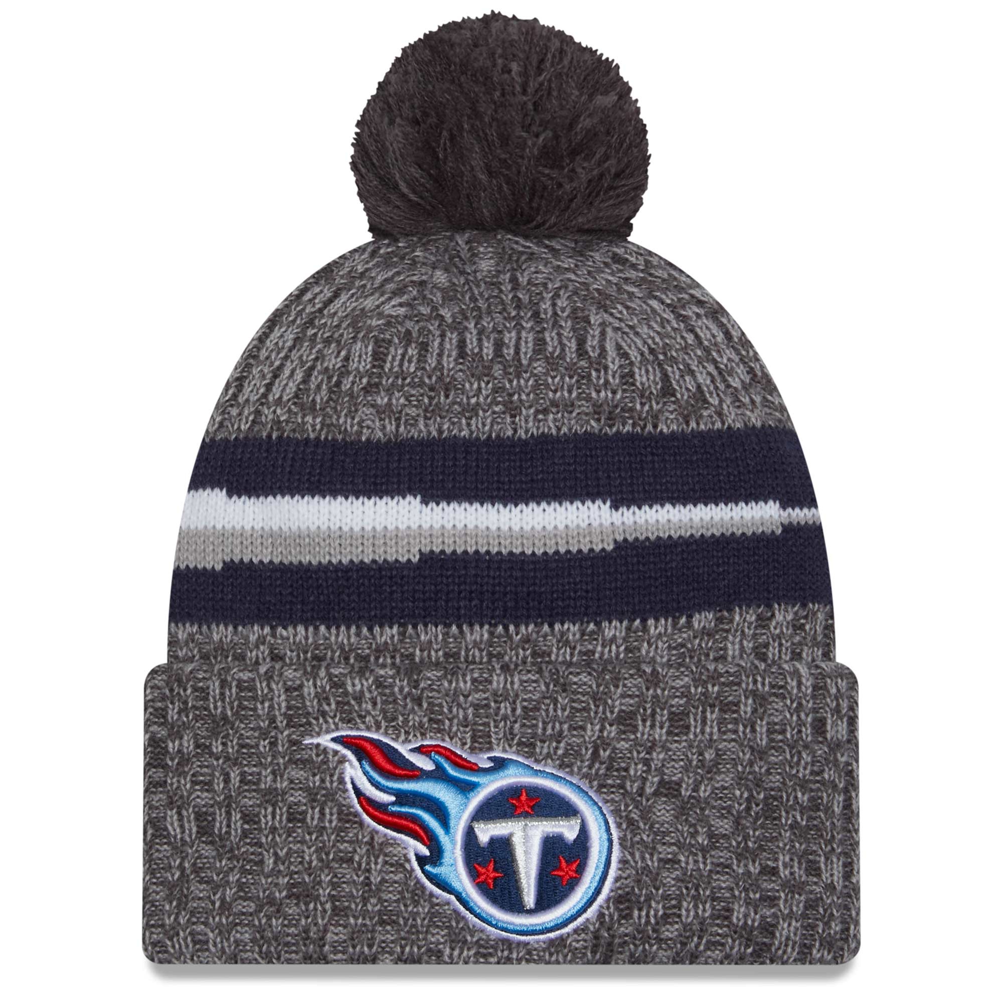 Tennessee Titans Gray 2023 NFL Sideline New Era Sport Knit Wintermütze