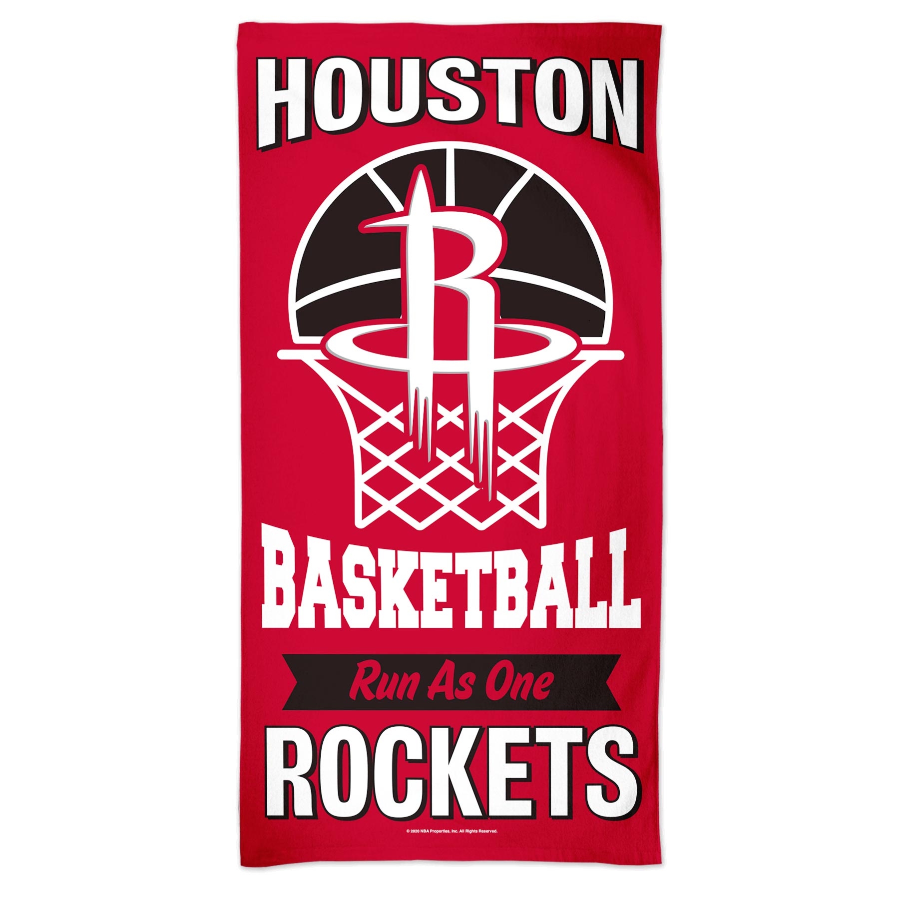 Houston Rockets Basket Fiber NBA Beach Towel
