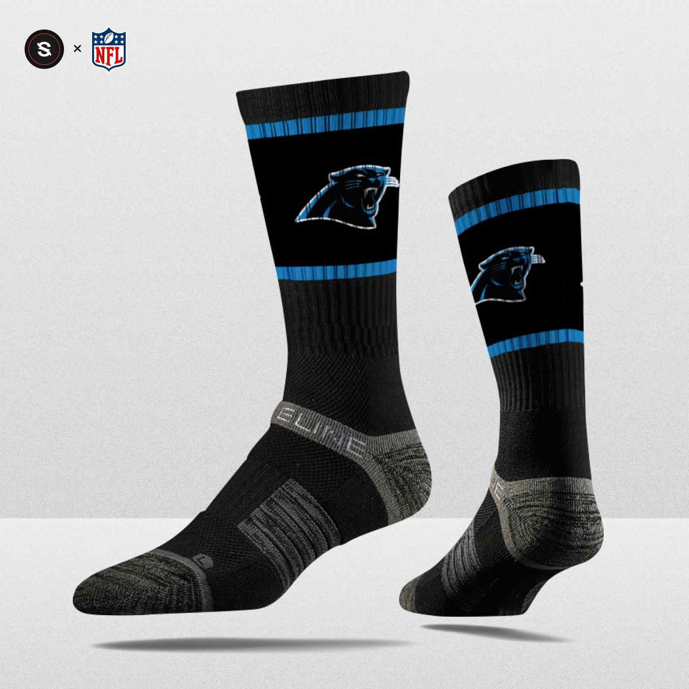 Carolina Panthers Strideline Premium NFL Crew Socken