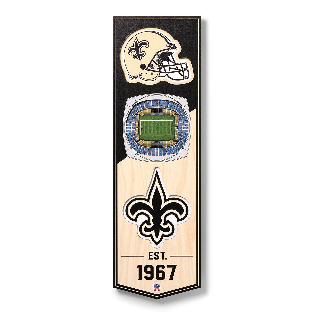 New Orleans Saints 3D Stadium NFL Banner Bild