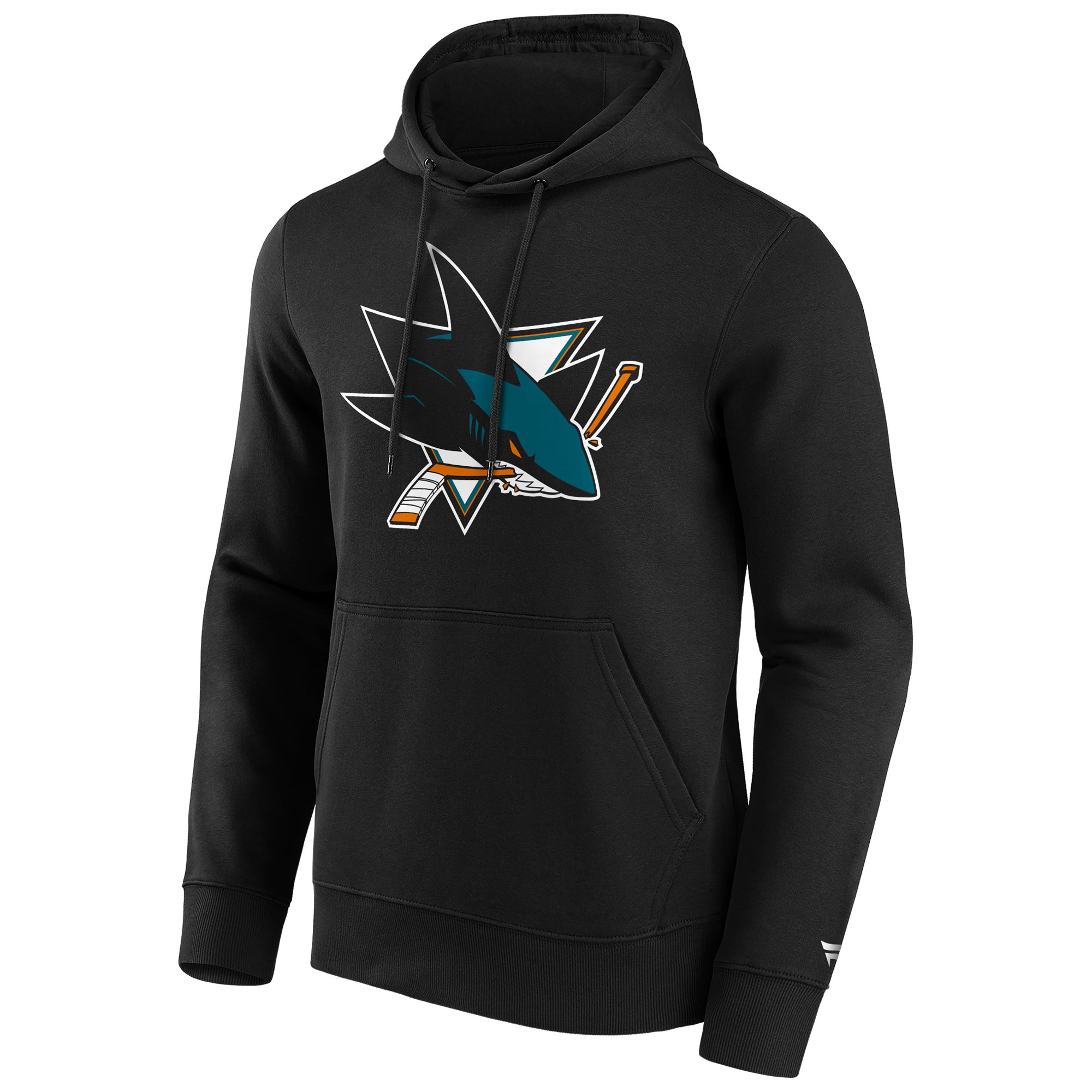 San Jose Sharks Primary Logo Fanatics NHL Hoodie Black
