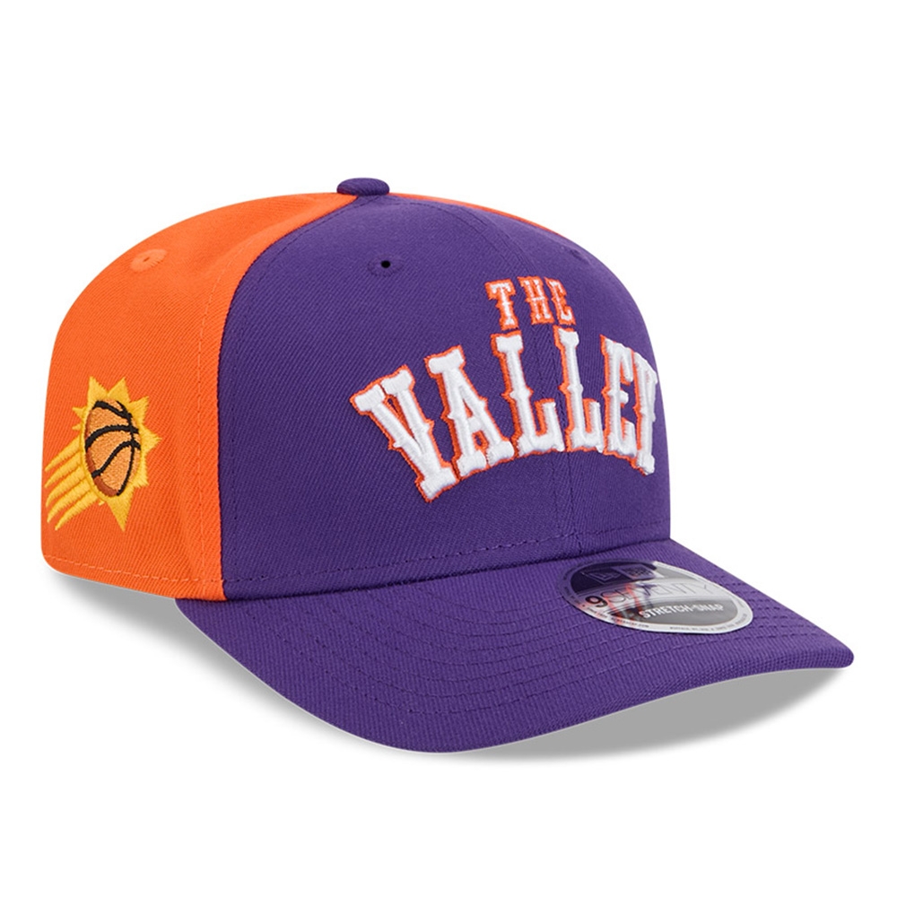 Phoenix Suns 2024 NBA City Edition New Era Stretch-Snap 9SEVENTY Cap