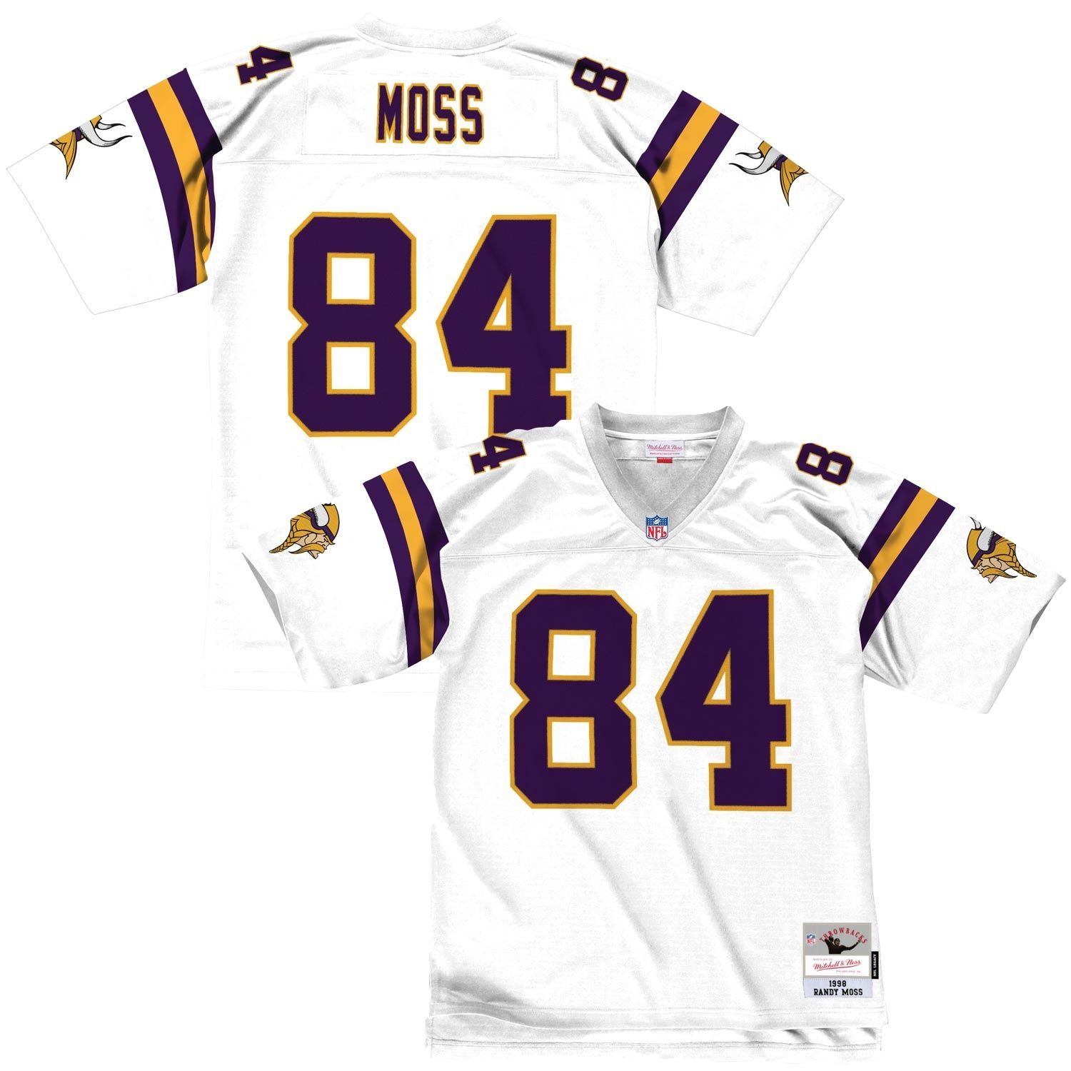 Randy Moss #84 Minnesota Vikings Legacy Throwback NFL Jersey White