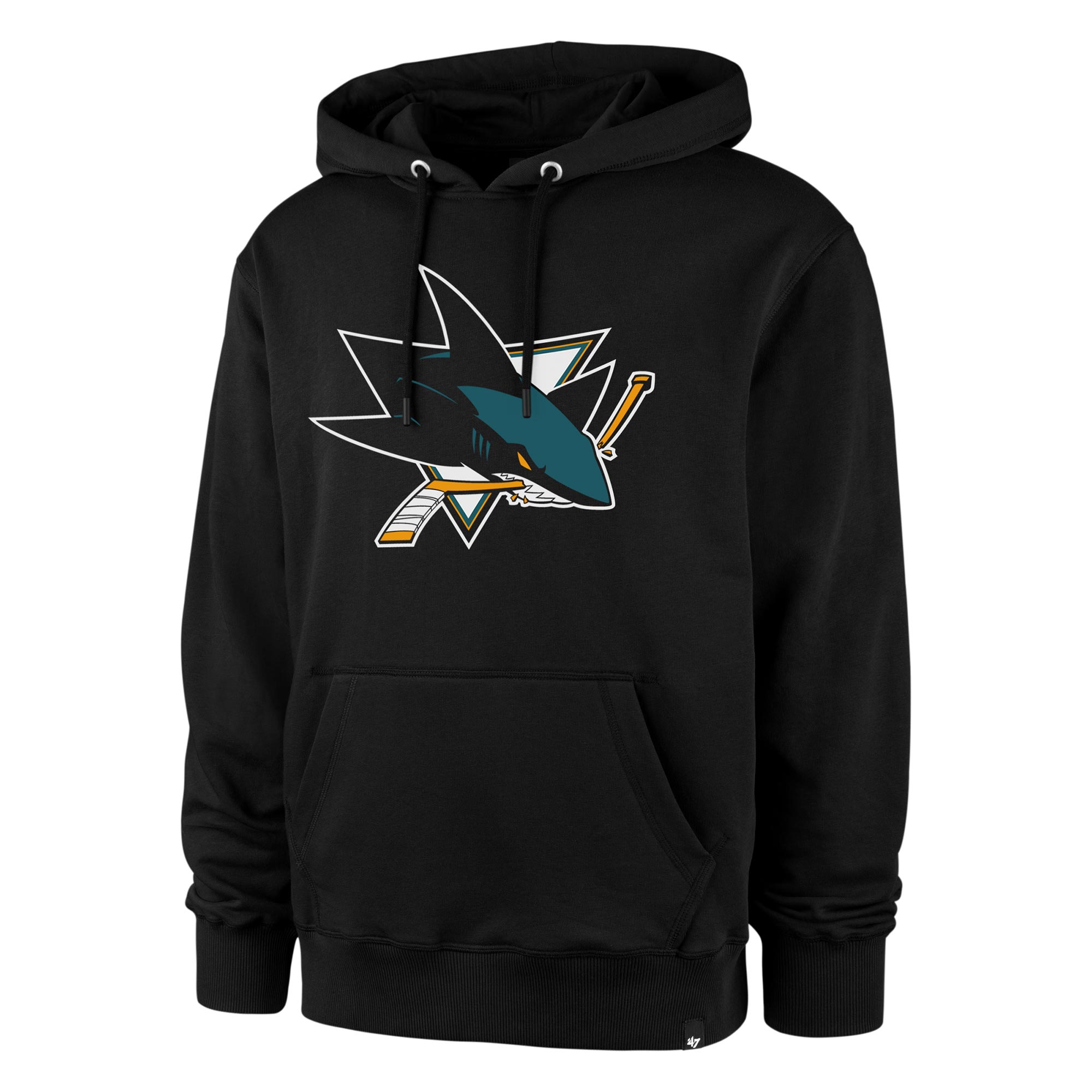San Jose Sharks Team Logo '47 Burnside NHL Hoodie Black