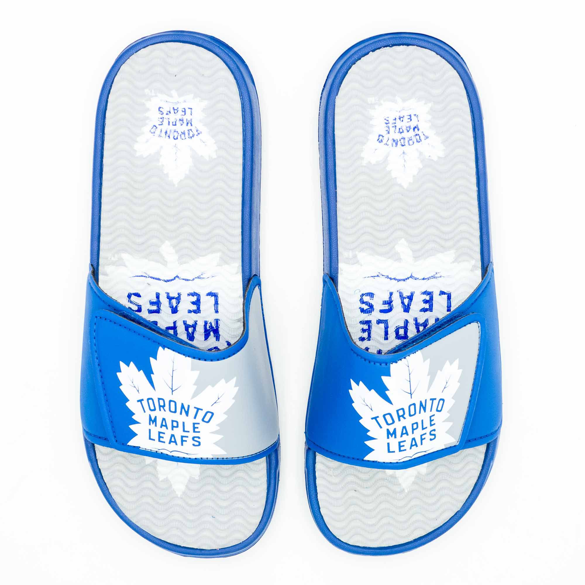 Toronto Maple Leafs Big Logo NHL Gel Slides