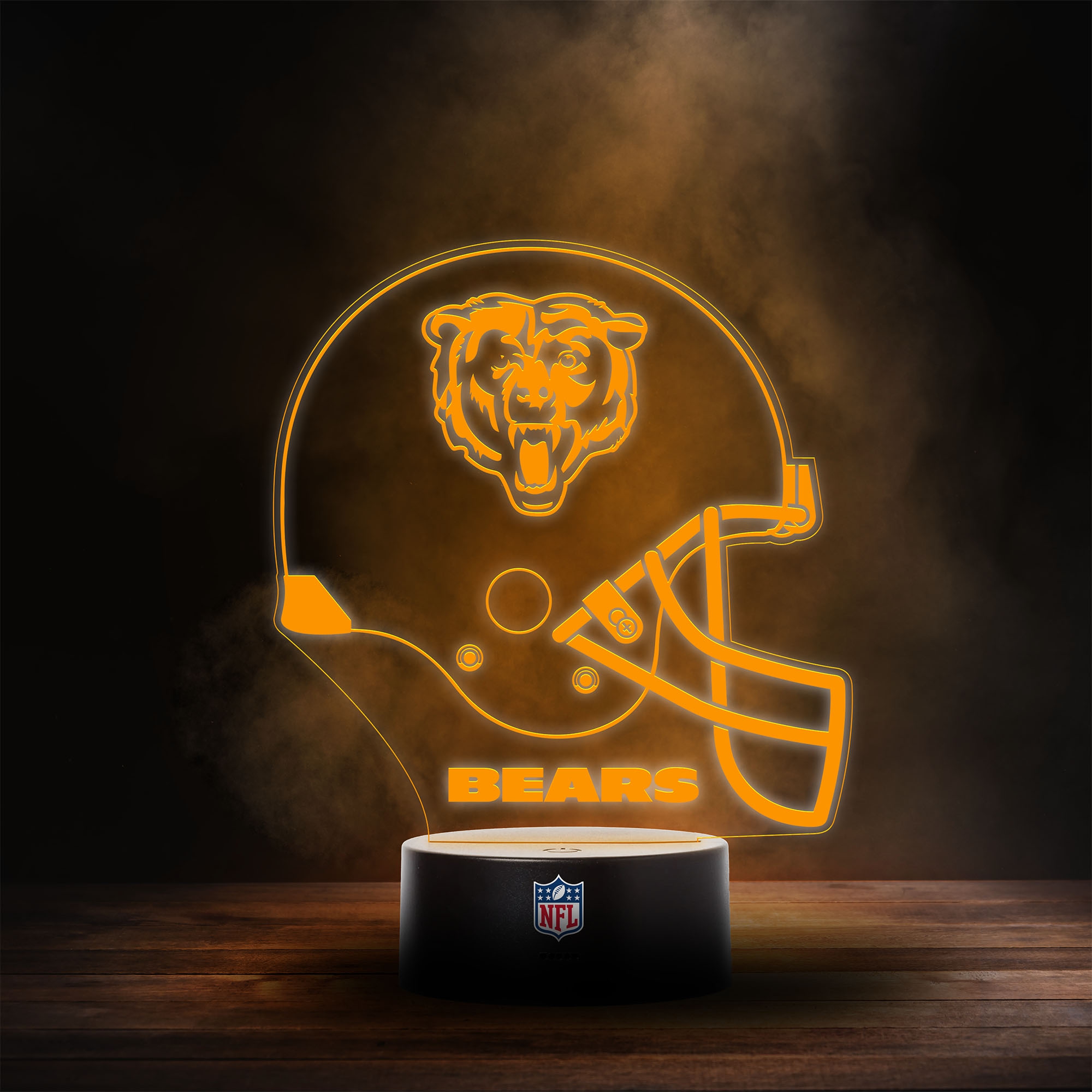 Chicago Bears NFL Helmet LED-Leuchtschild