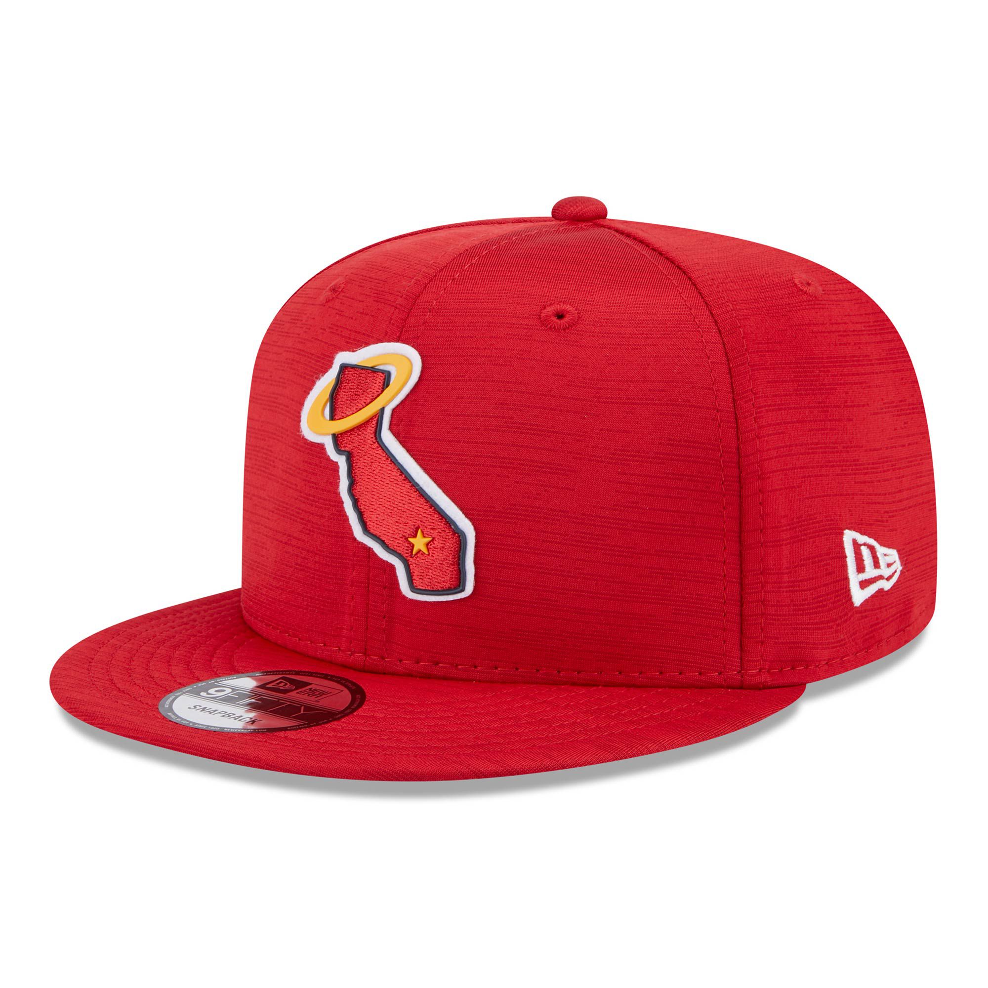 Los Angeles Angels 2023 MLB Clubhouse New Era 9FIFTY Snapback Cap Rot