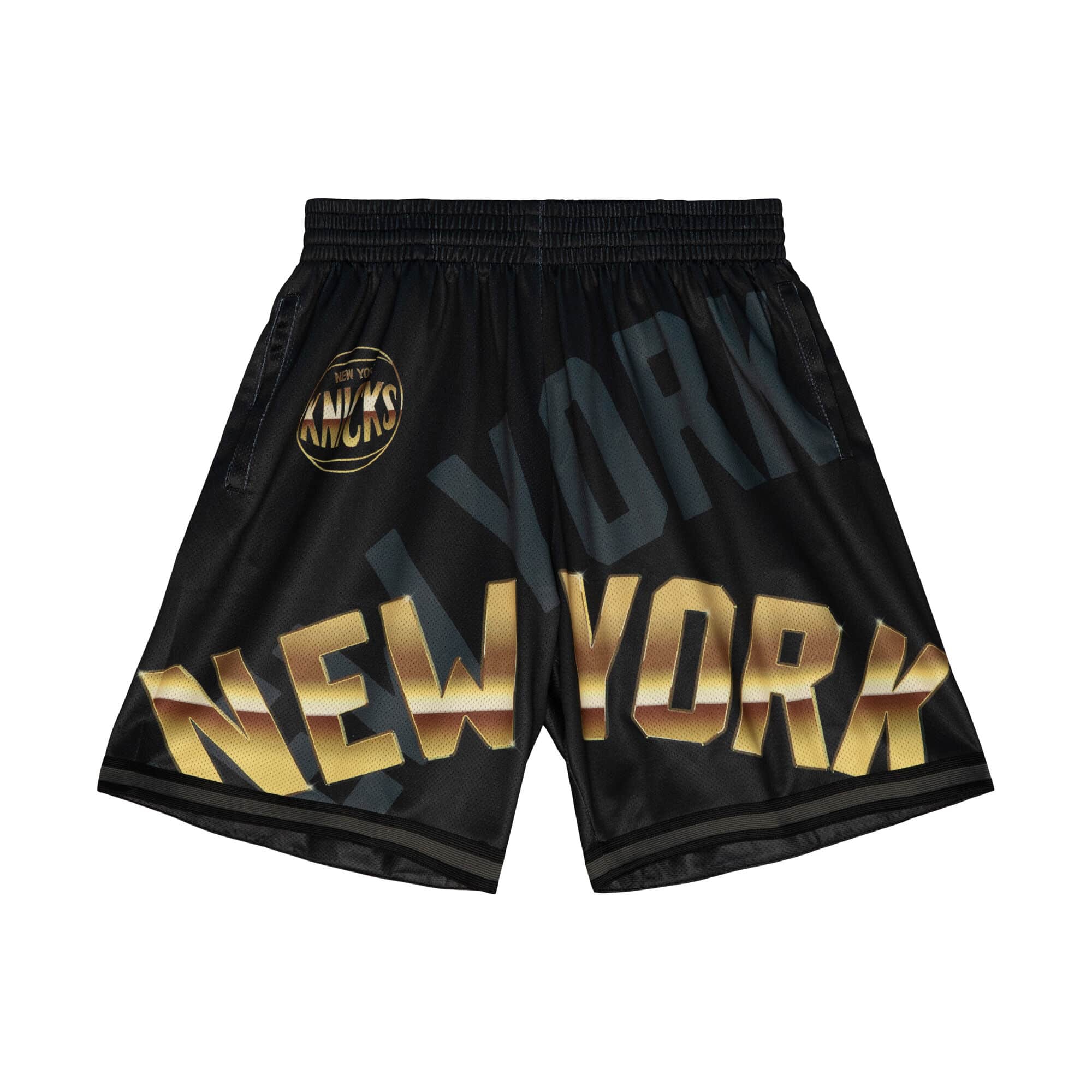 New York Knicks Big Face 4.0 Mitchell & Ness NBA Shorts Black