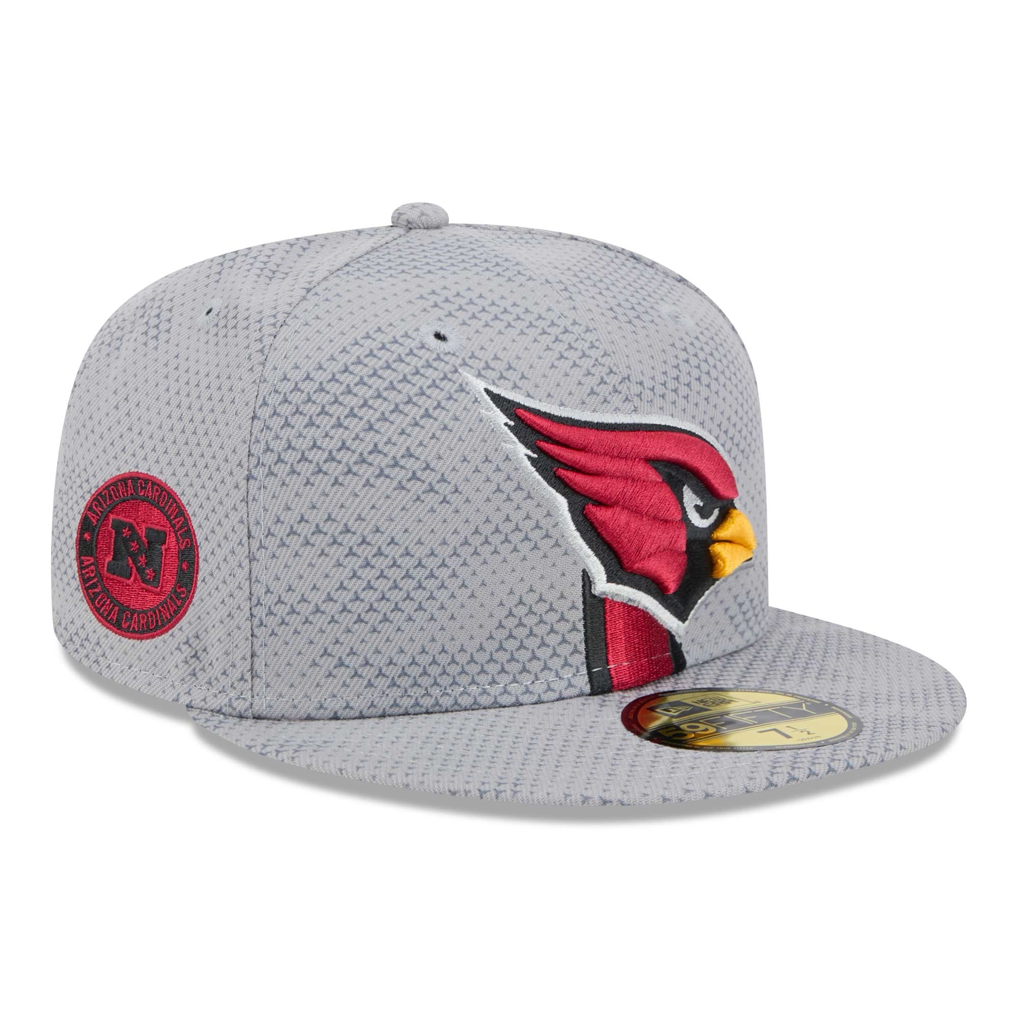 Arizona Cardinals 2024 NFL Sideline New Era 59FIFTY Fitted Cap Grau
