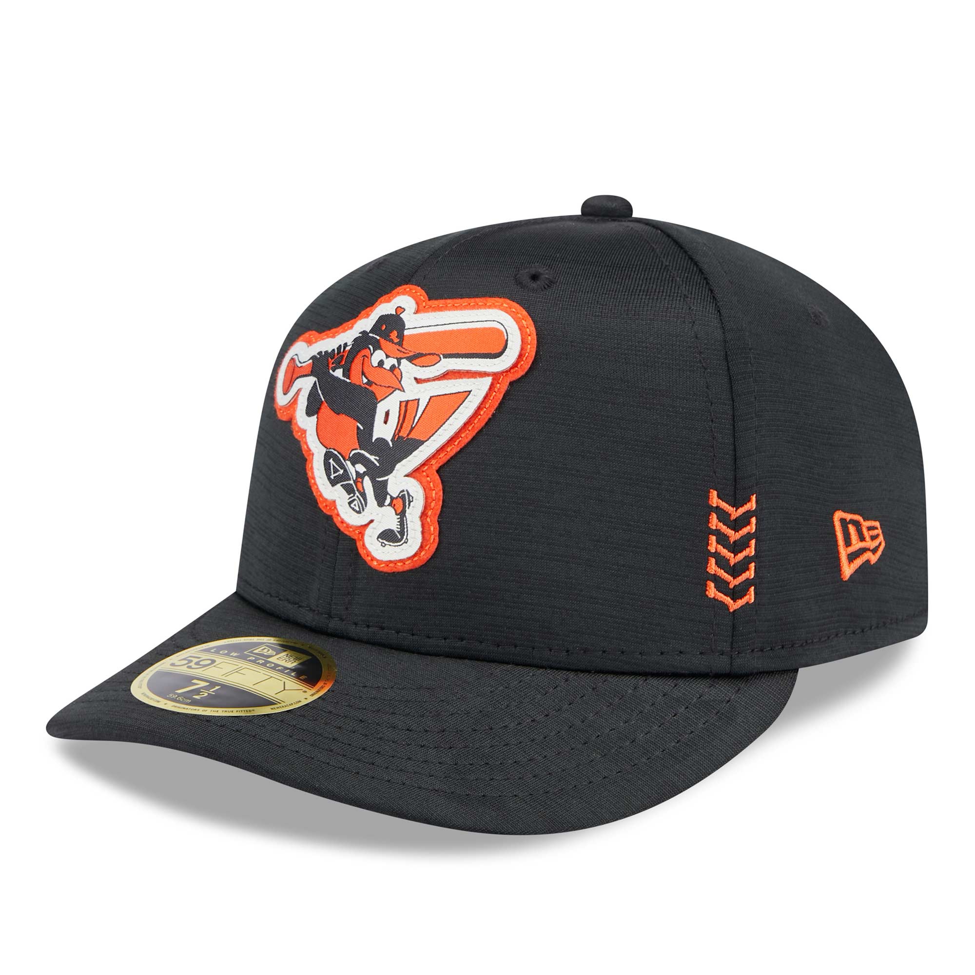 Baltimore Orioles 2024 MLB Clubhouse New Era Low Profile 59FIFTY Fitted Cap Schwarz