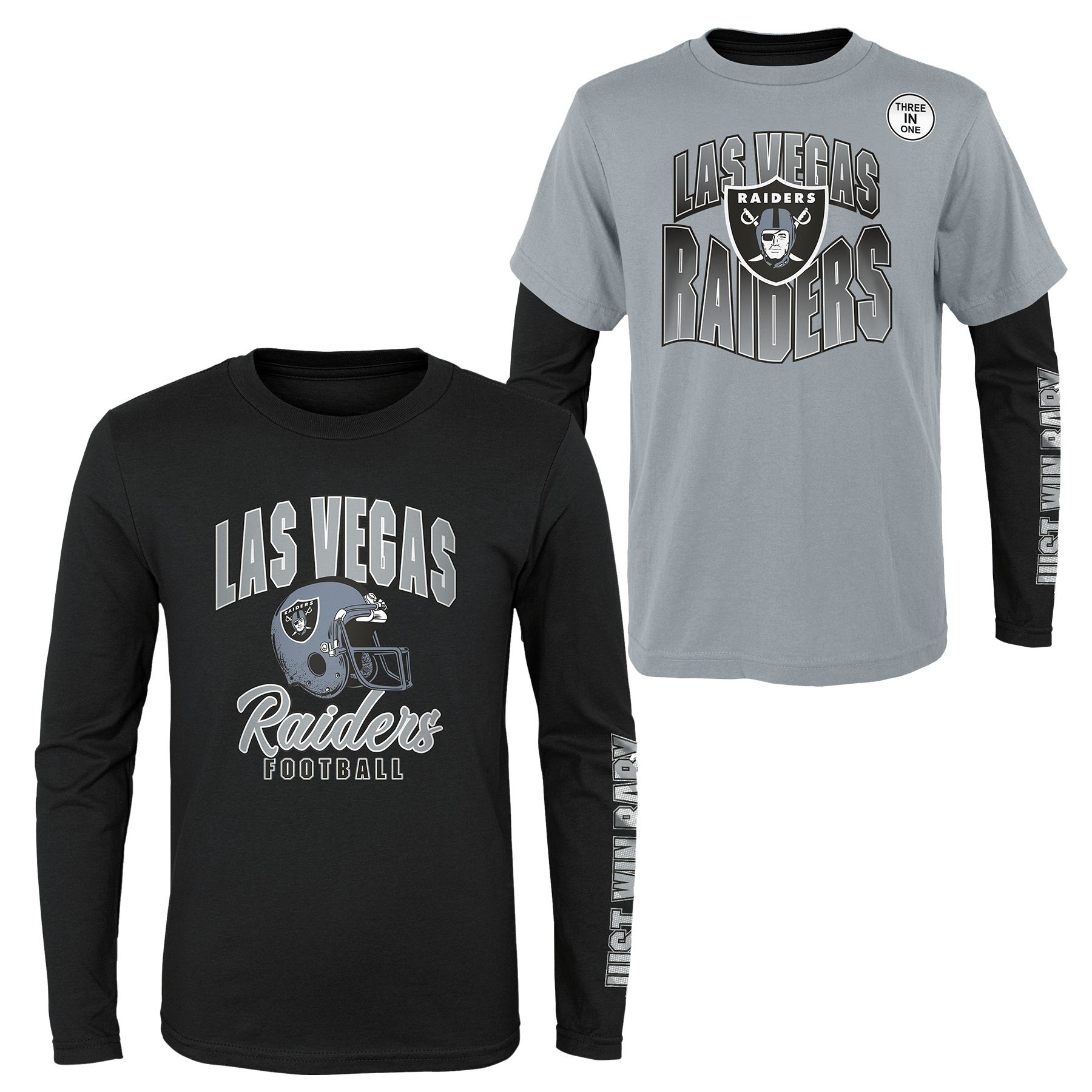 Las Vegas Raiders Game Day 3-in-1 Combo NFL Shirt (YOUTH)