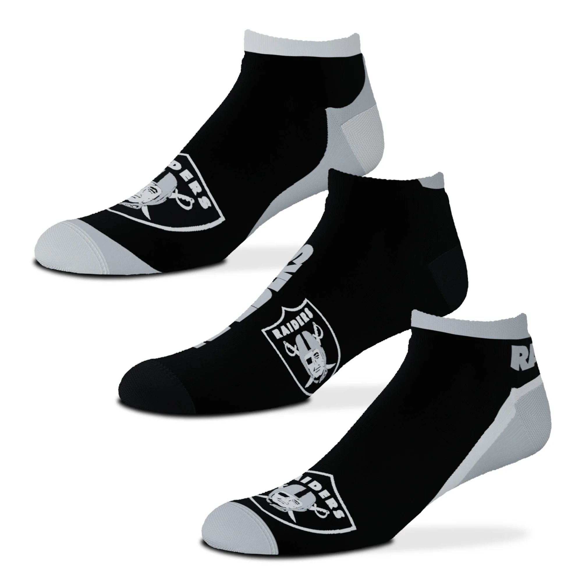 Las Vegas Raiders No Show NFL Socken 3er-Pack