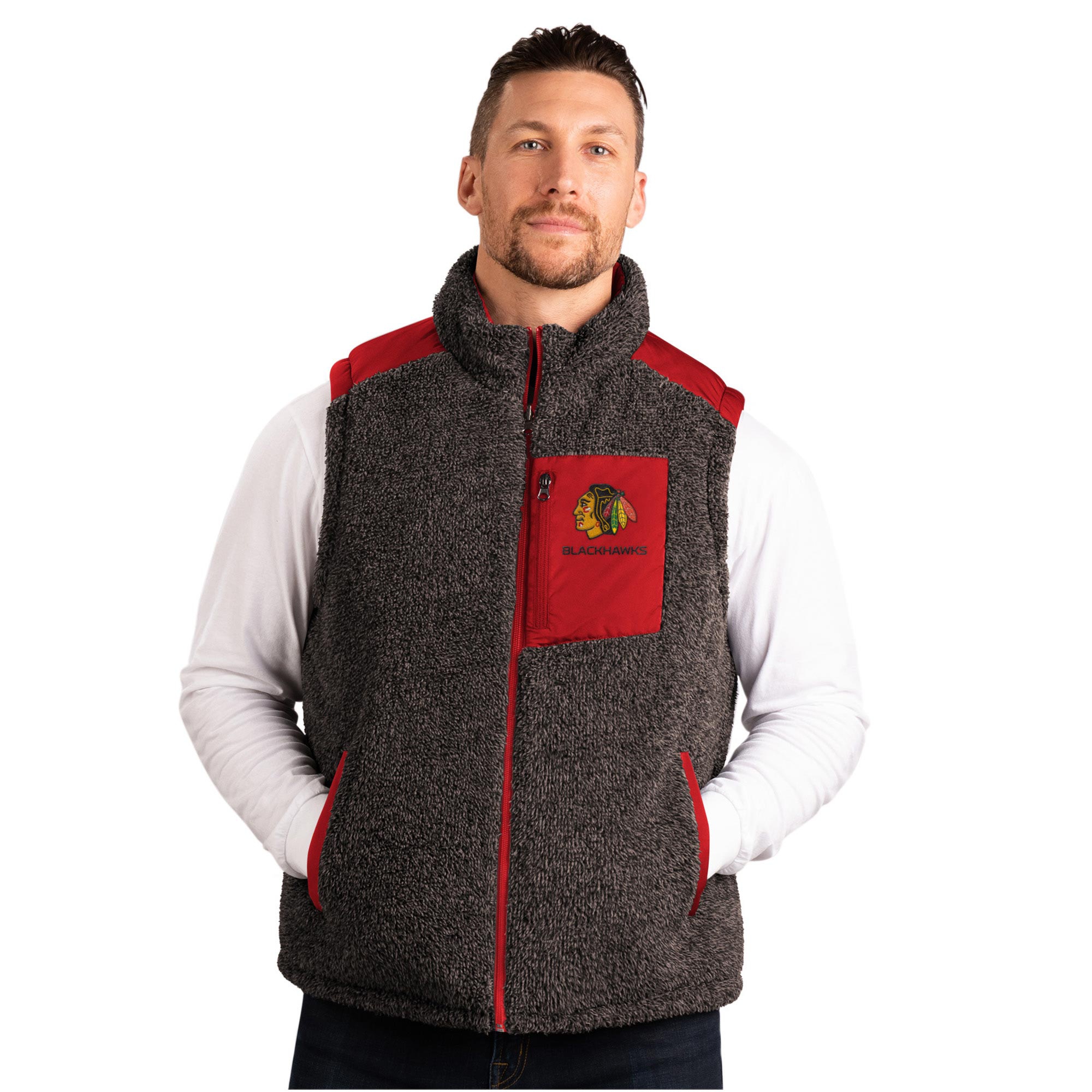Chicago Blackhawks G-III NHL Reversible Sherpa Winter Weste
