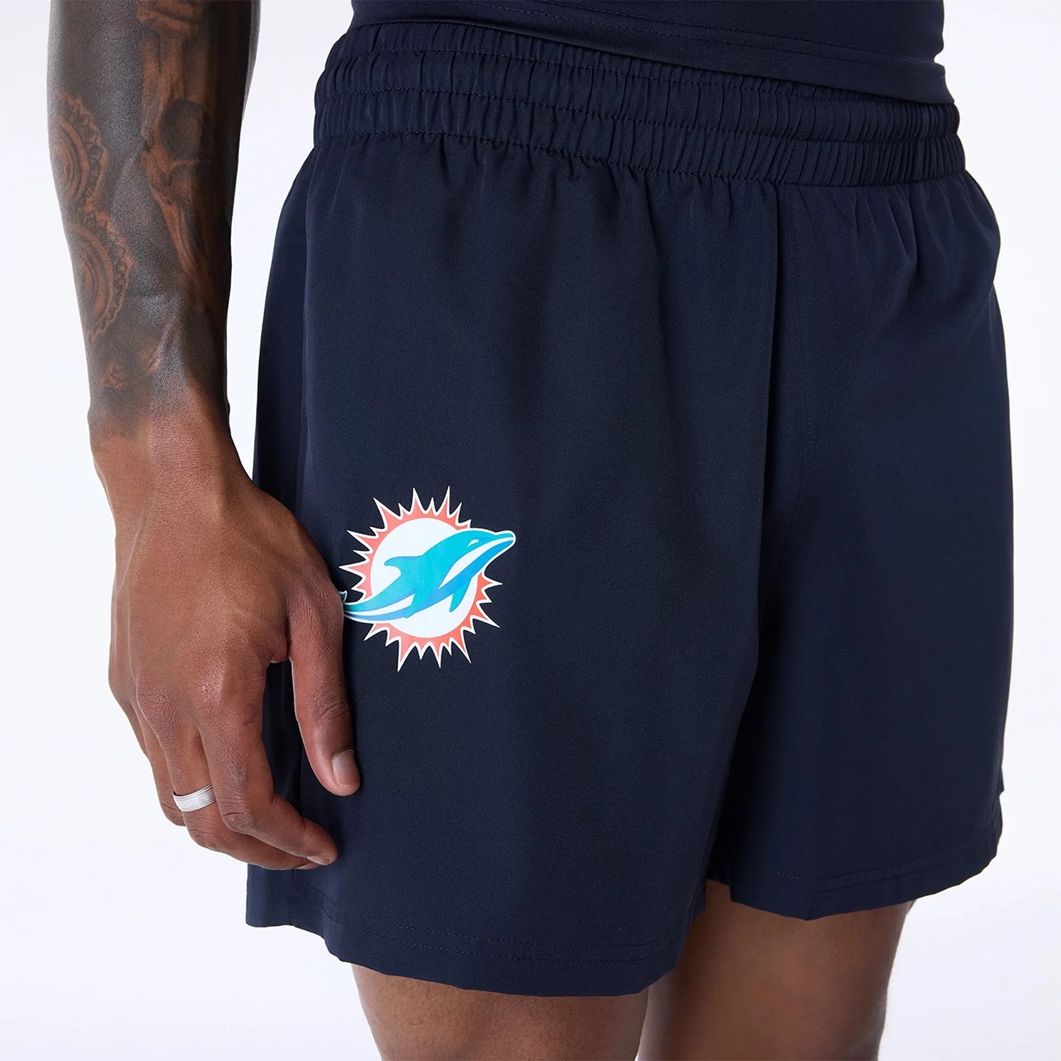 Miami Dolphins New Era Performance NFL Shorts Navy