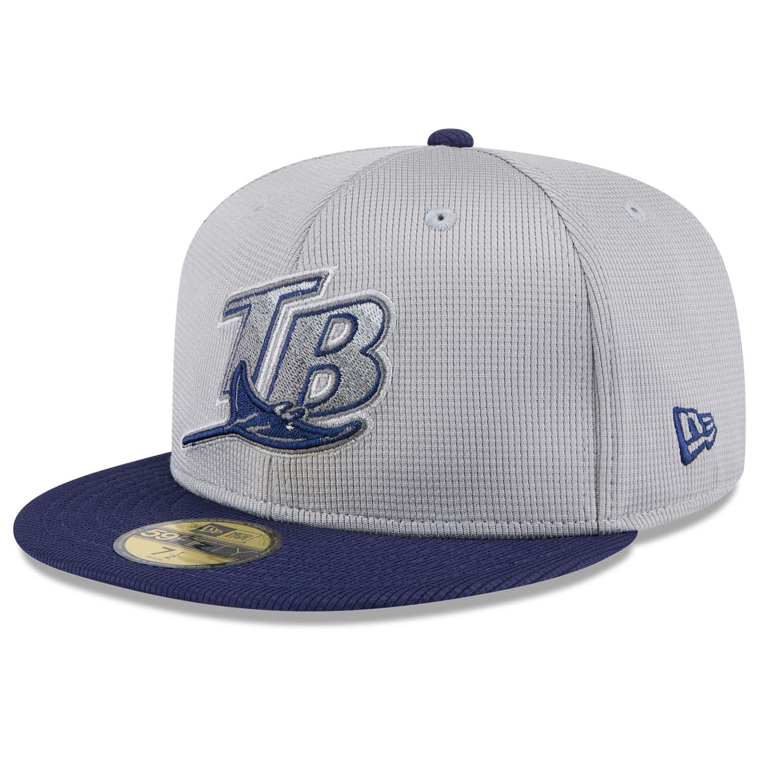 Tampa Bay Rays Colorway 2025 MLB Batting Practice 59FIFTY Fitted Cap Grau