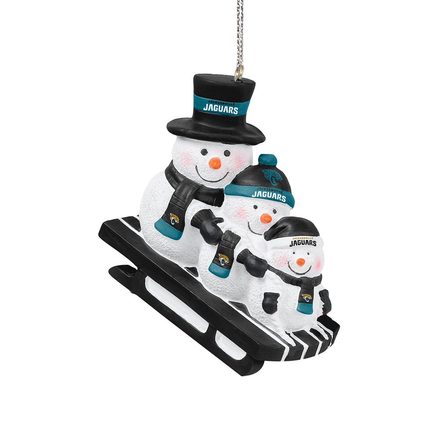 Jacksonville Jaguars NFL Sledding Snowmen Weihnachtsanhänger