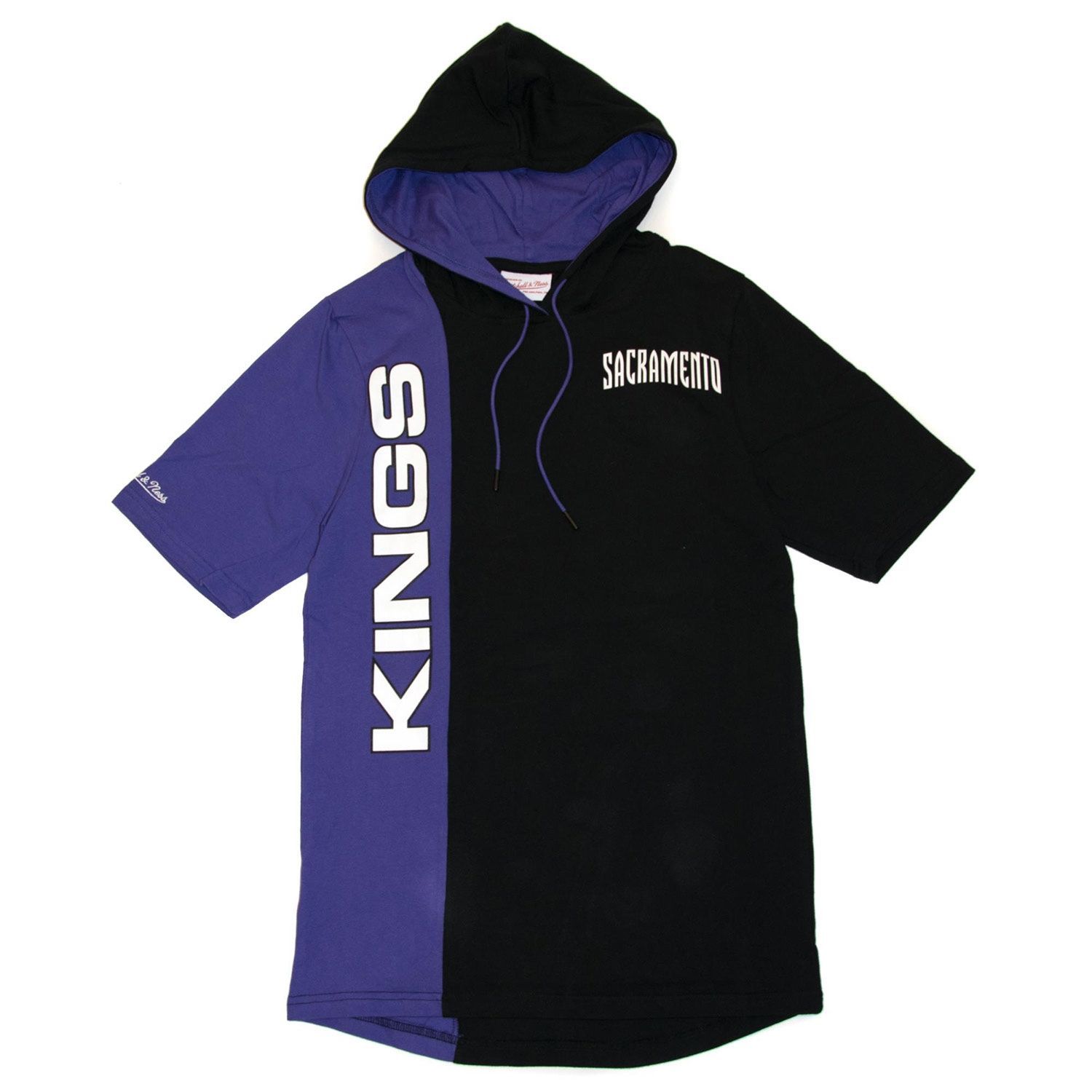Sacramento Kings Split Mitchell & Ness Short Sleeve NBA Hoodie