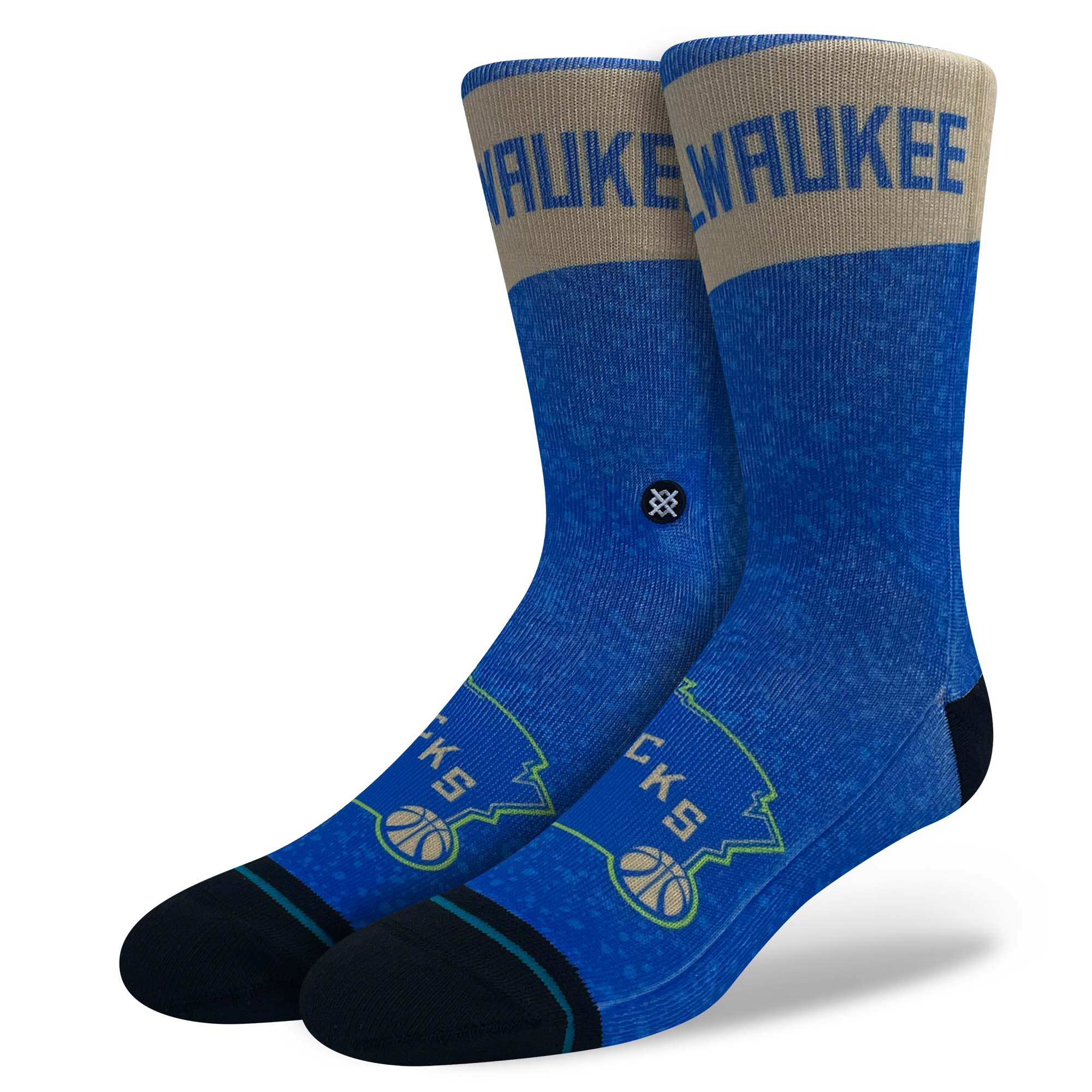 Milwaukee Bucks 2023/24 NBA City Edition Stance Crew Socken