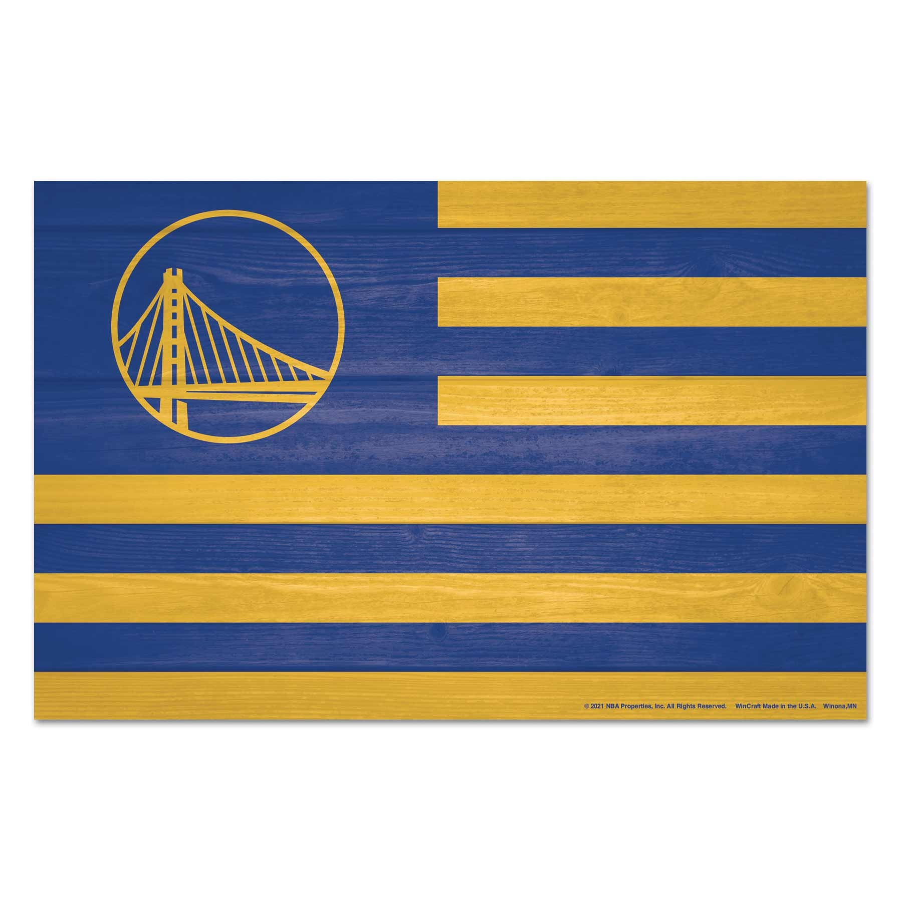 Golden State Warriors Americana WinCraft NBA Wood Sign