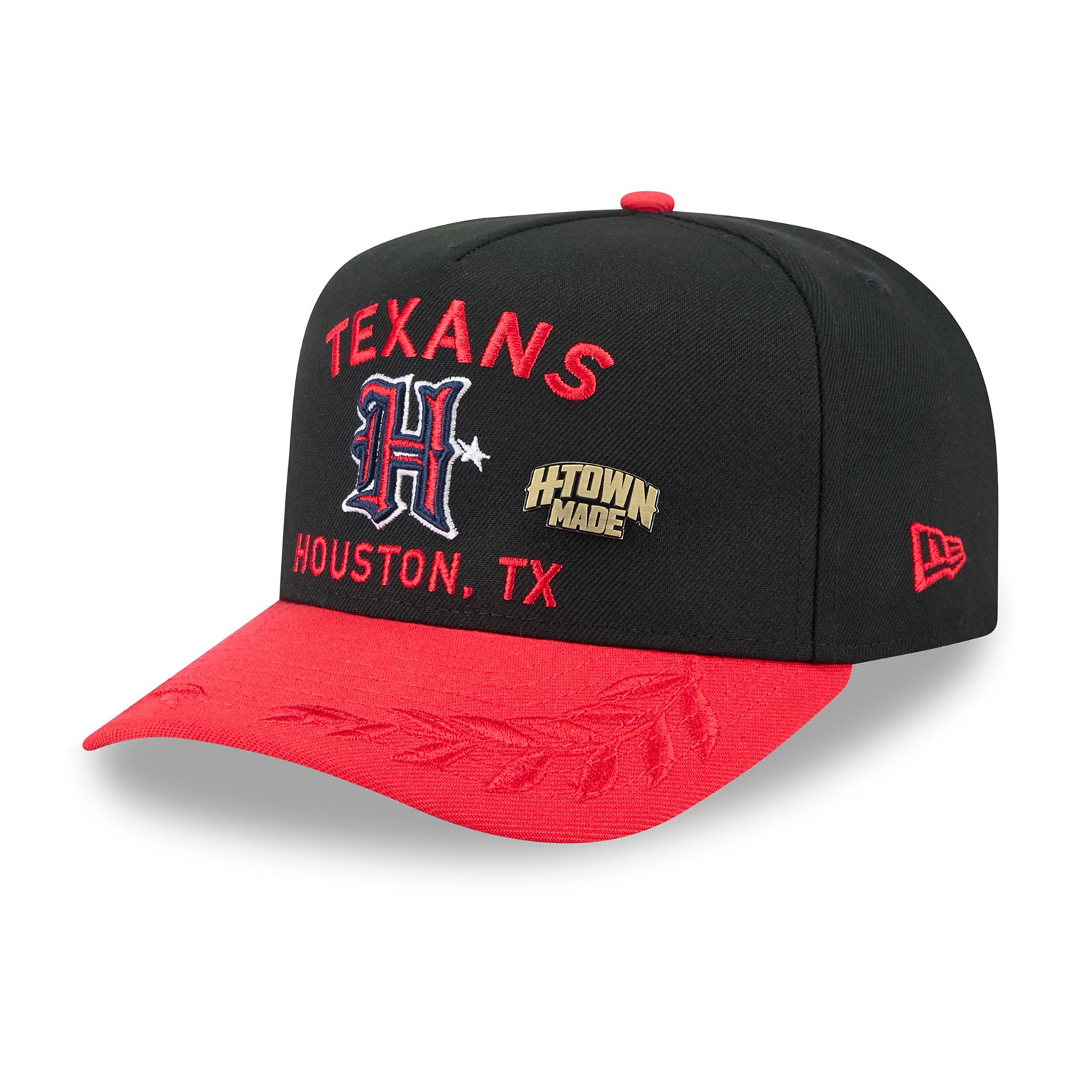 Houston Texans 2025 NFL Draft New Era 59FIFTY A-Frame Fitted Cap Schwarz