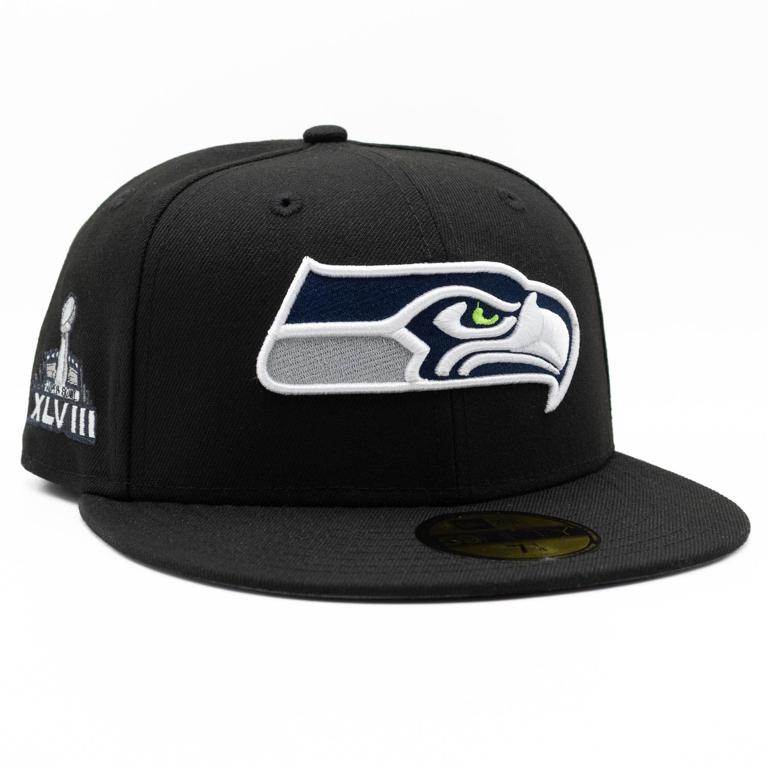 Seattle Seahawks Super Bowl XLVIII 59FIFTY Fitted NFL Cap Schwarz