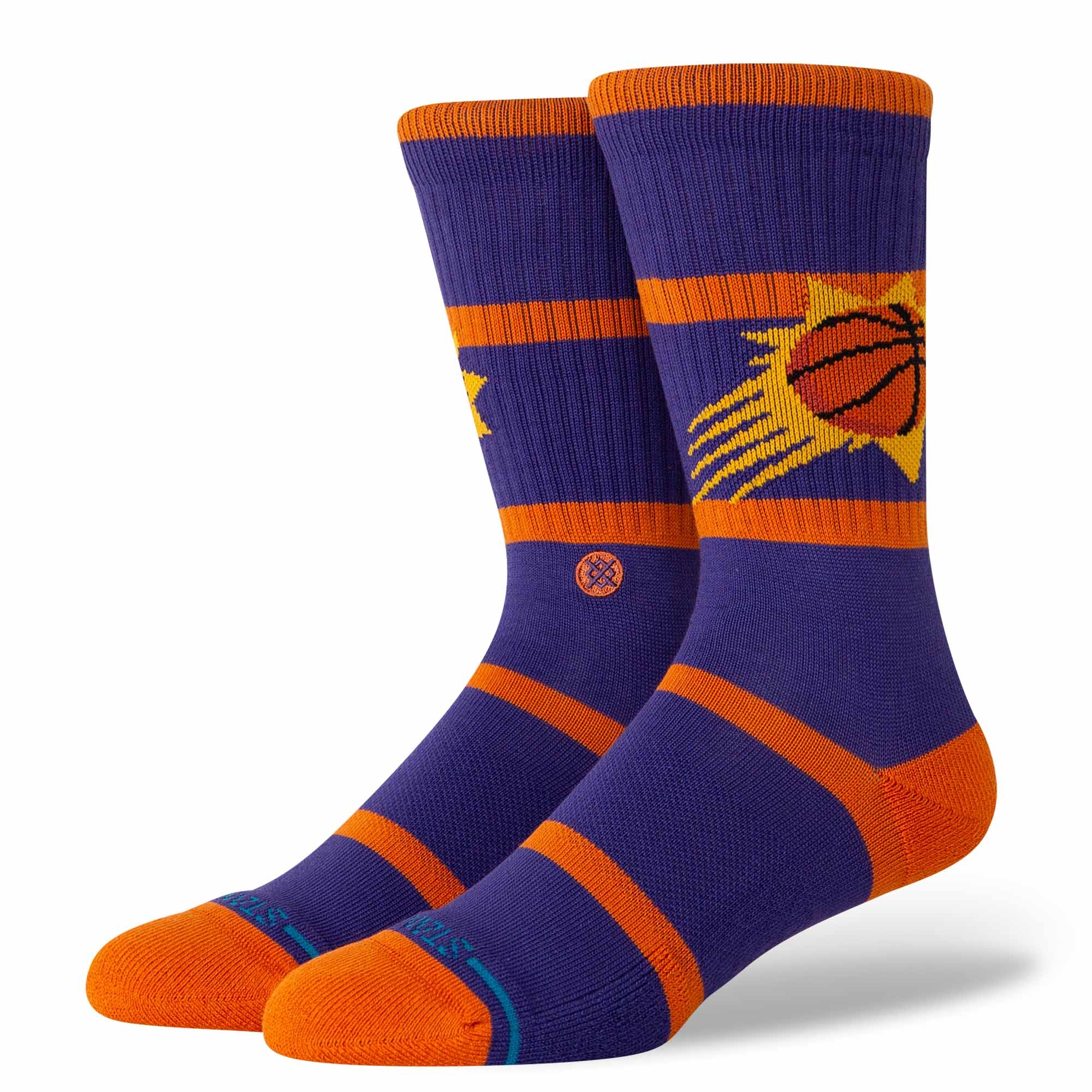 Phoenix Suns Stance Prep School NBA Crew Socken Lila
