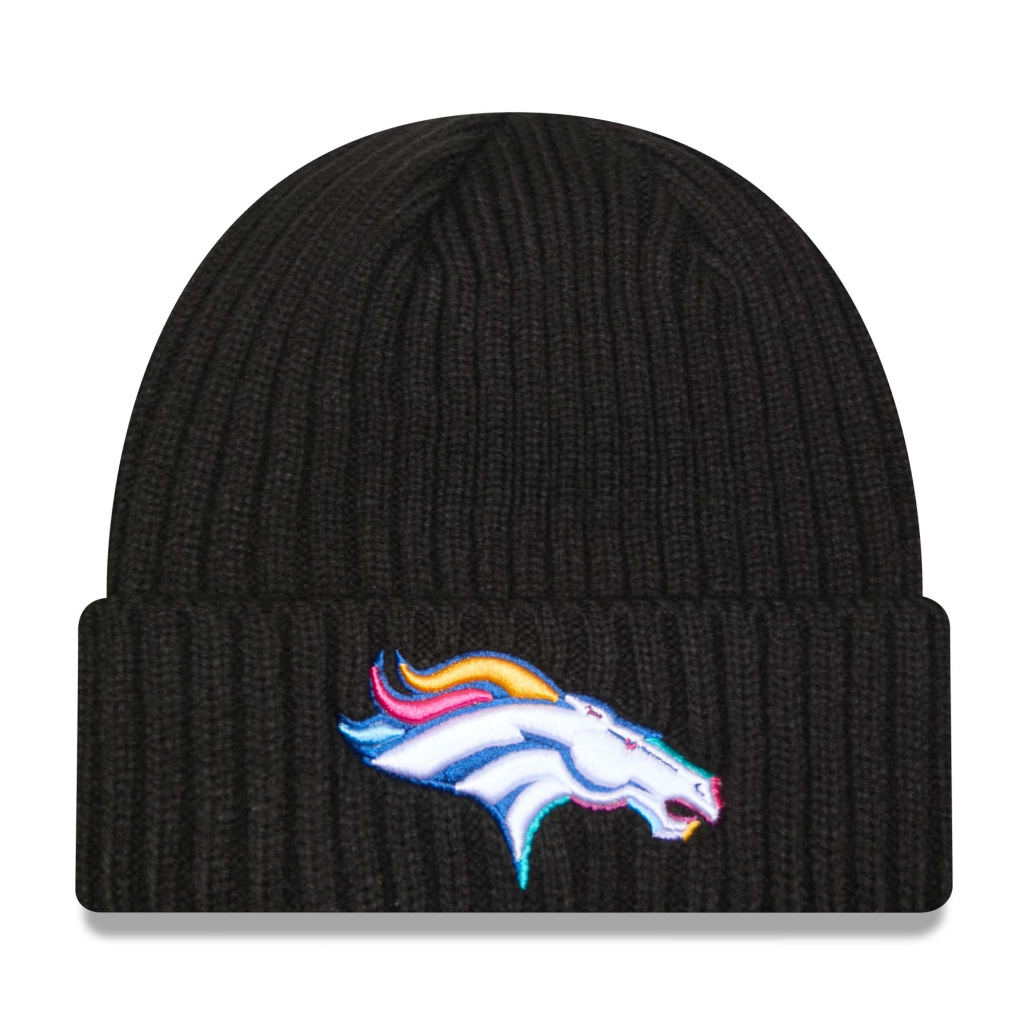 Denver Broncos 2024 NFL Crucial Catch New Era Tech Knit Beanie