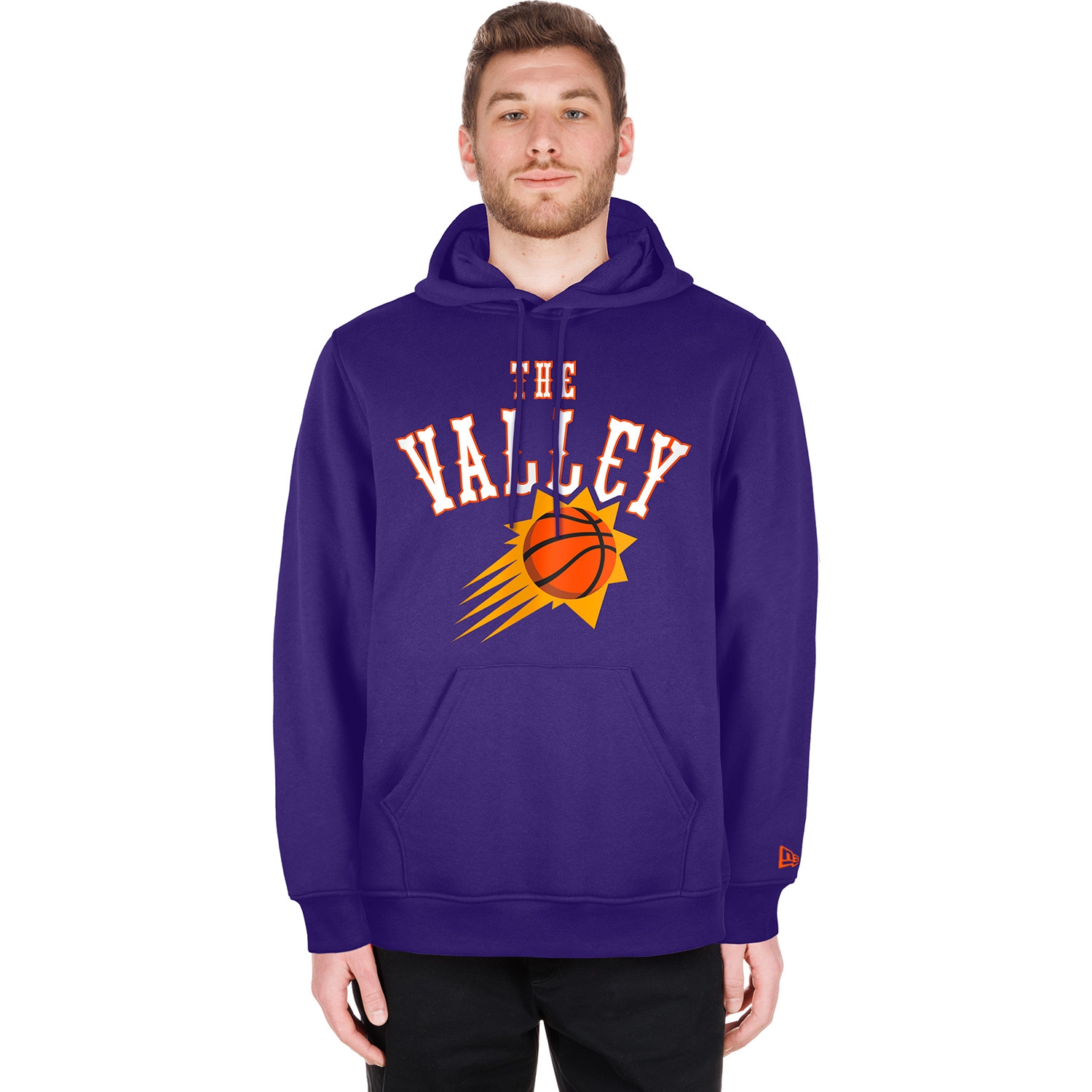 Phoenix Suns 2024 NBA City Edition New Era Hoodie Lila