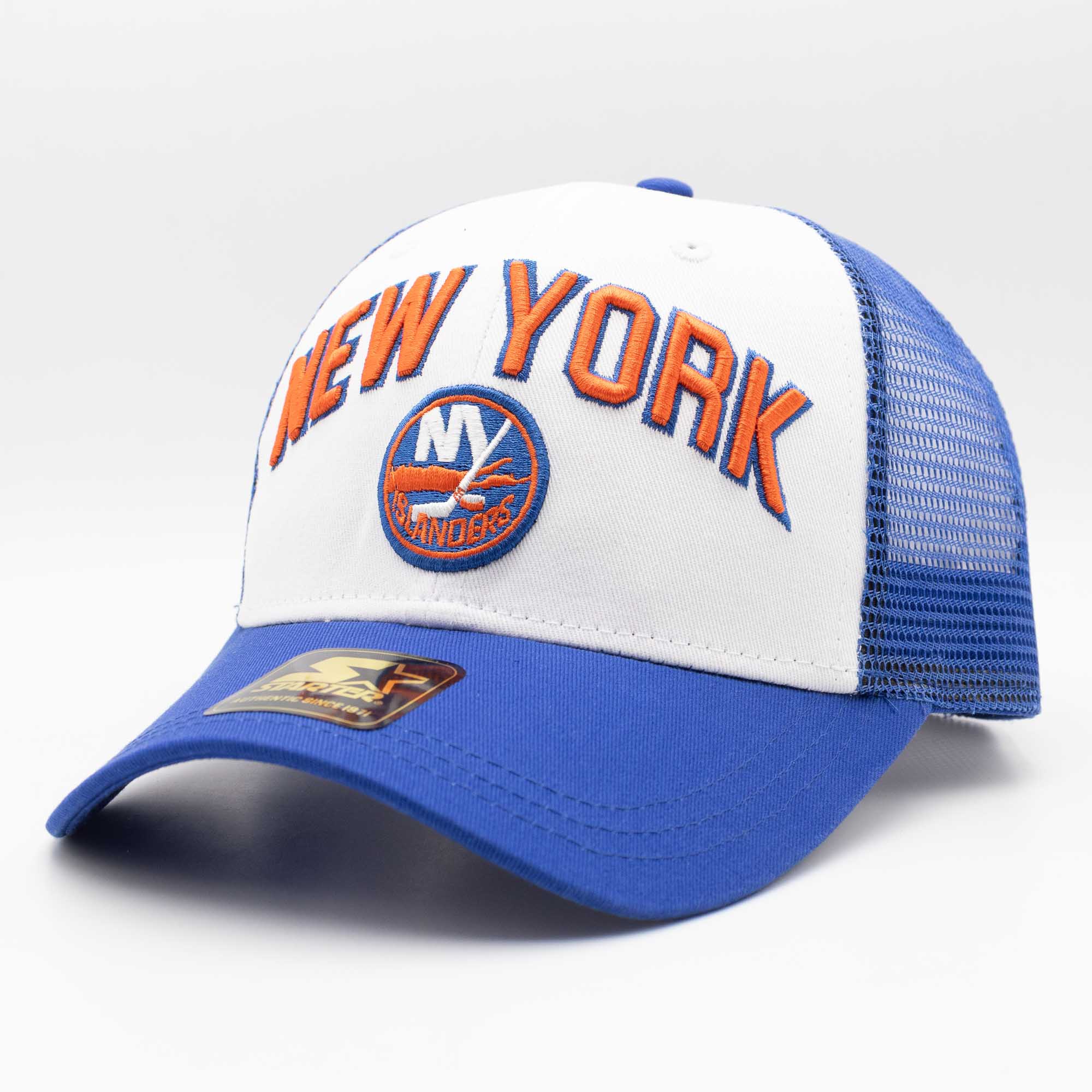 New York Islanders Starter Penalty NHL Trucker Cap Blue