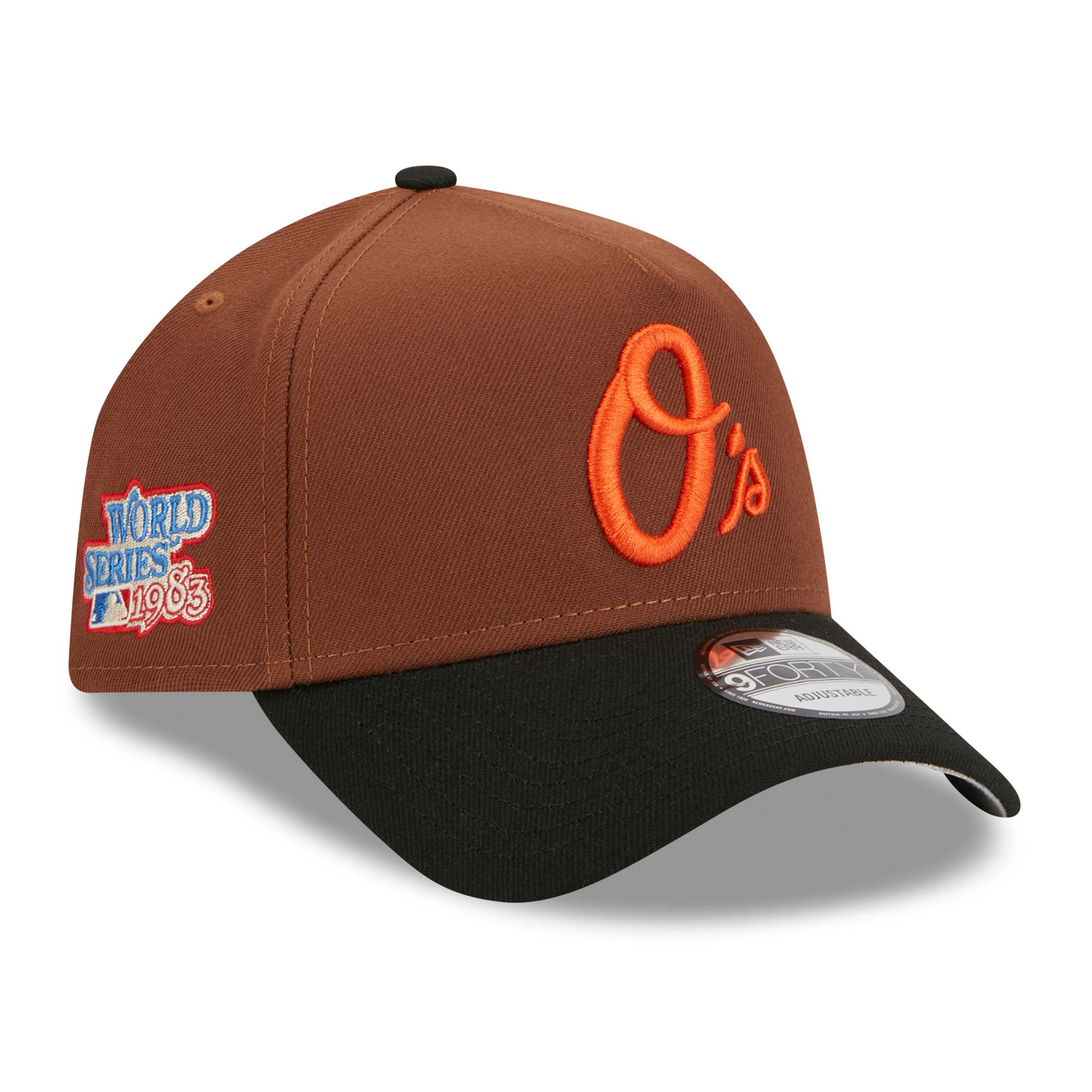 Baltimore Orioles Harvest New Era A-Frame Trucker MLB Cap Braun