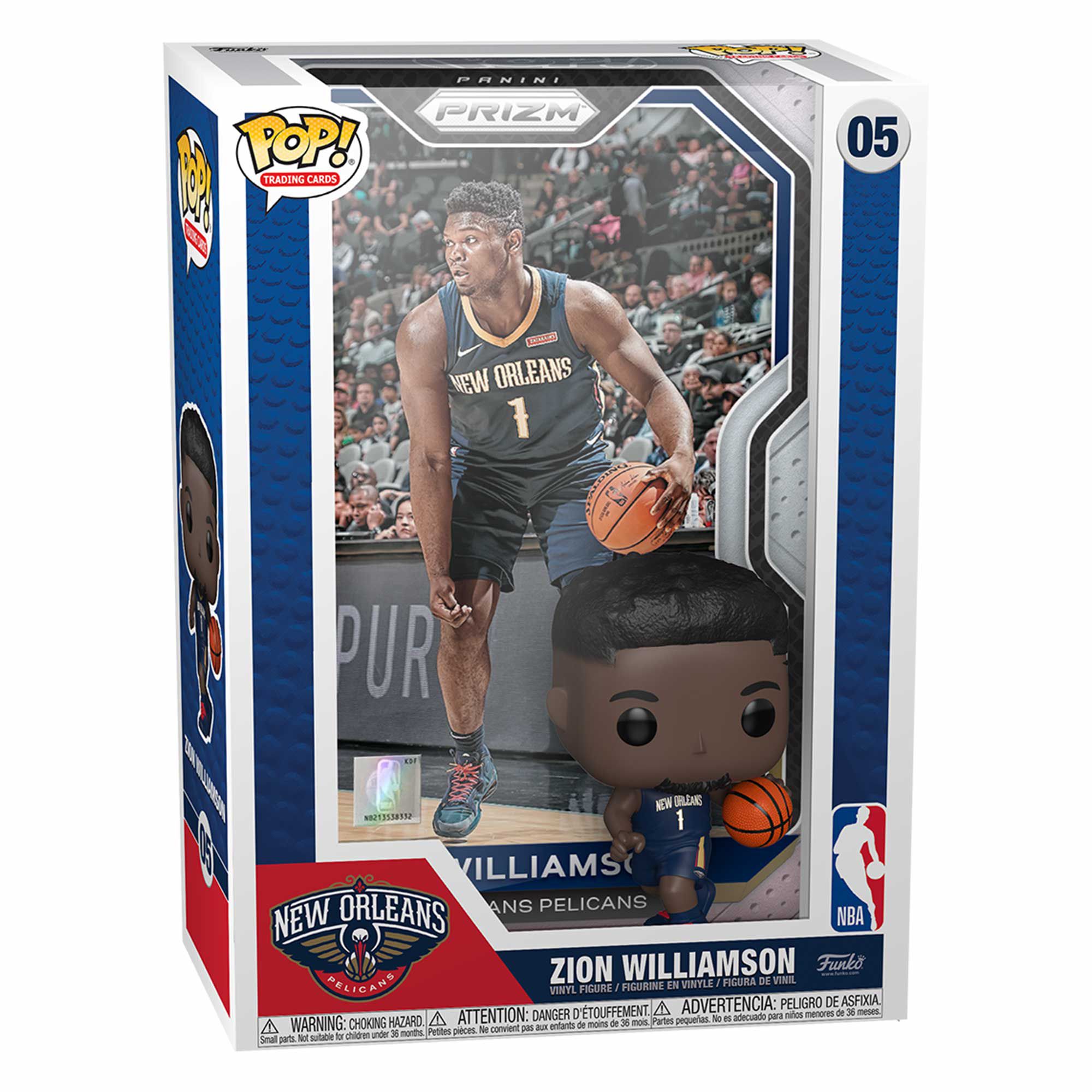 Funko POP! Prizm Trading Cards #05 Zion Williamson New Orleans Pelicans NBA Figur