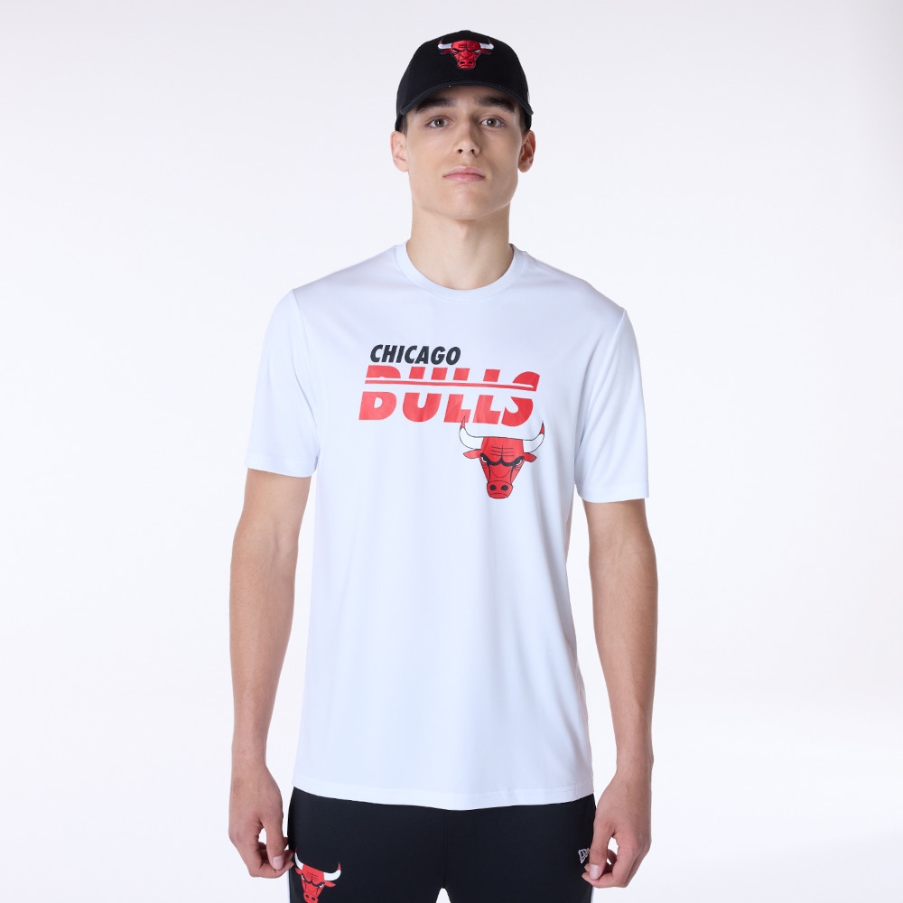 Chicago Bulls New Era Performance NBA T-Shirt Weiß